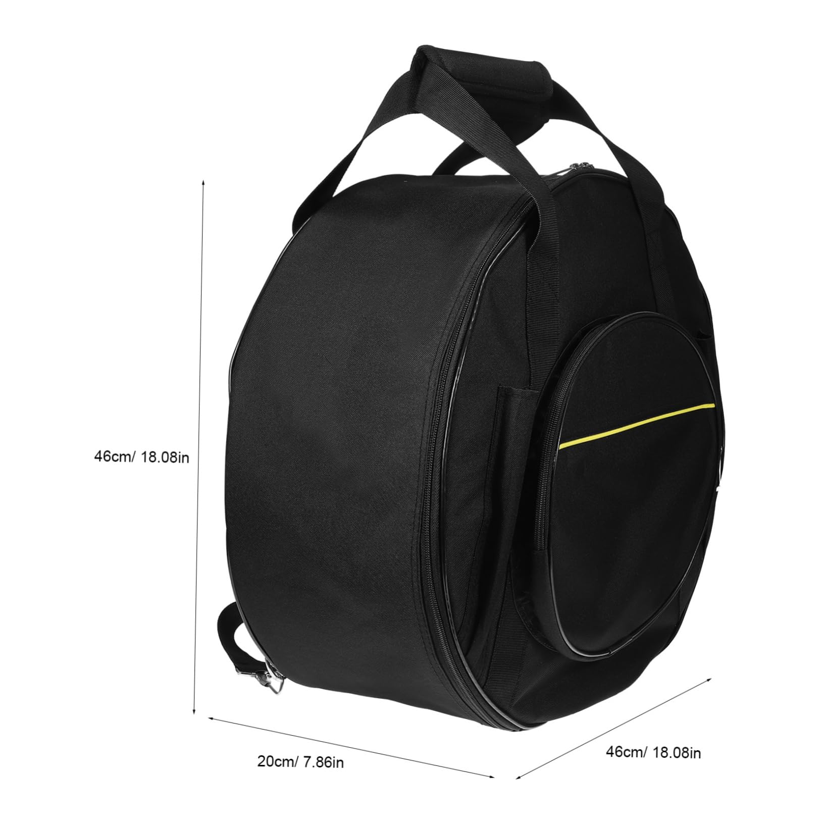 GOOHOCHY Snare Drum Case Backpack with Shoulder Strap Carry Handles Durable Travel Bag with Drum Stick Pocket for Music Lovers Various Occasions