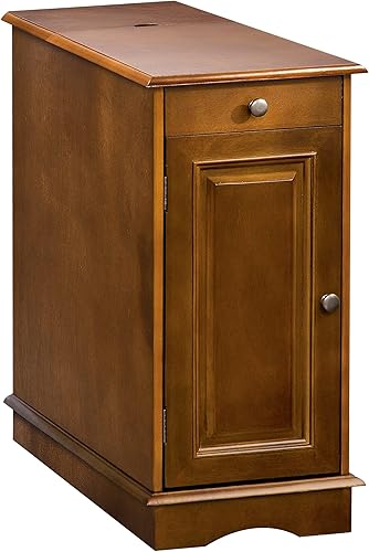 HOMCOM Mesa auxiliar con tapa abatible mesa auxiliar decorativa con cajón de almacenamiento para sala de estar dormitorio oficina color blanco