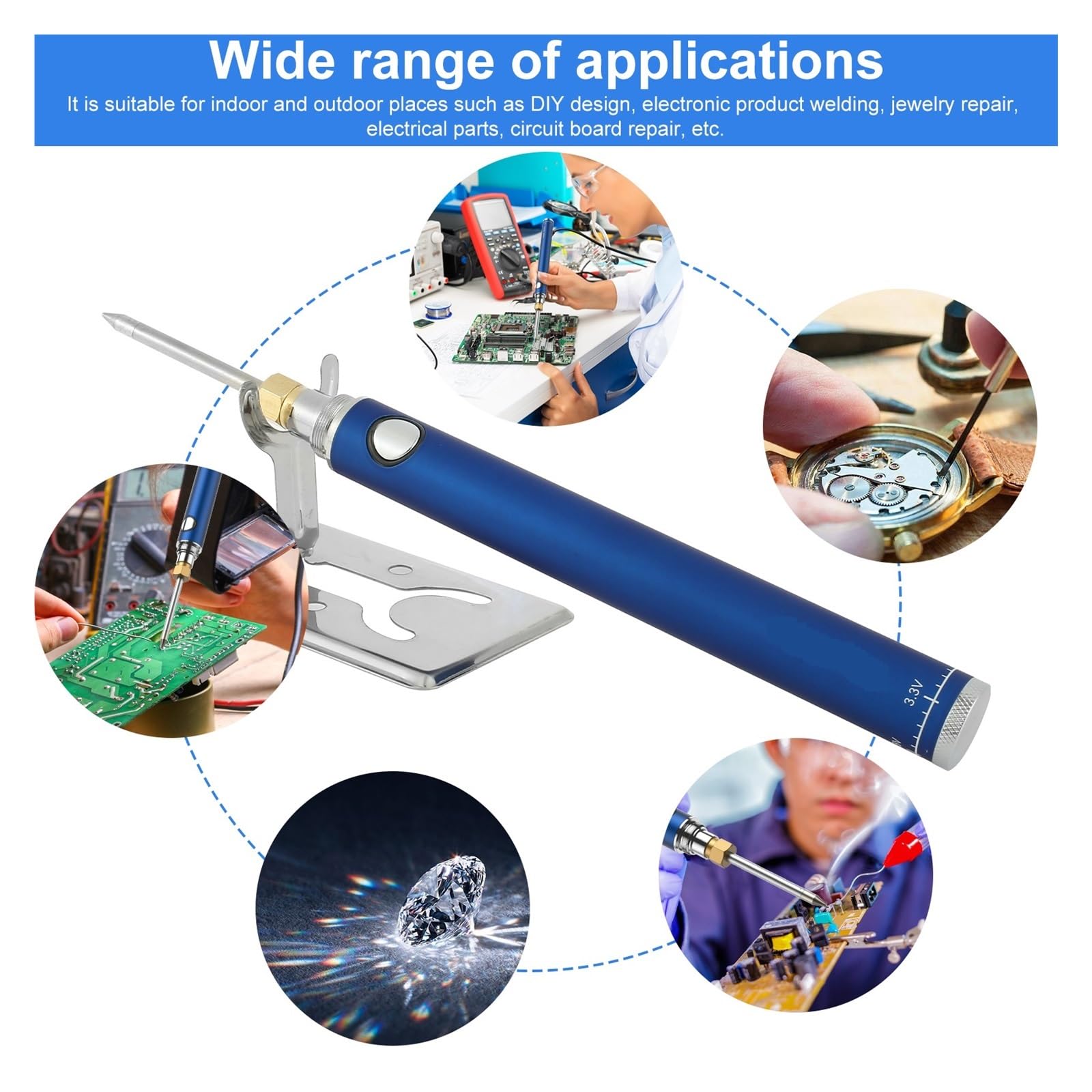 Kit Saldatore Elettrico A Riscaldamento Rapido Senza Fili Kit Saldatore Elettrico Portatile Ricaricabile Il Miglior Regalo