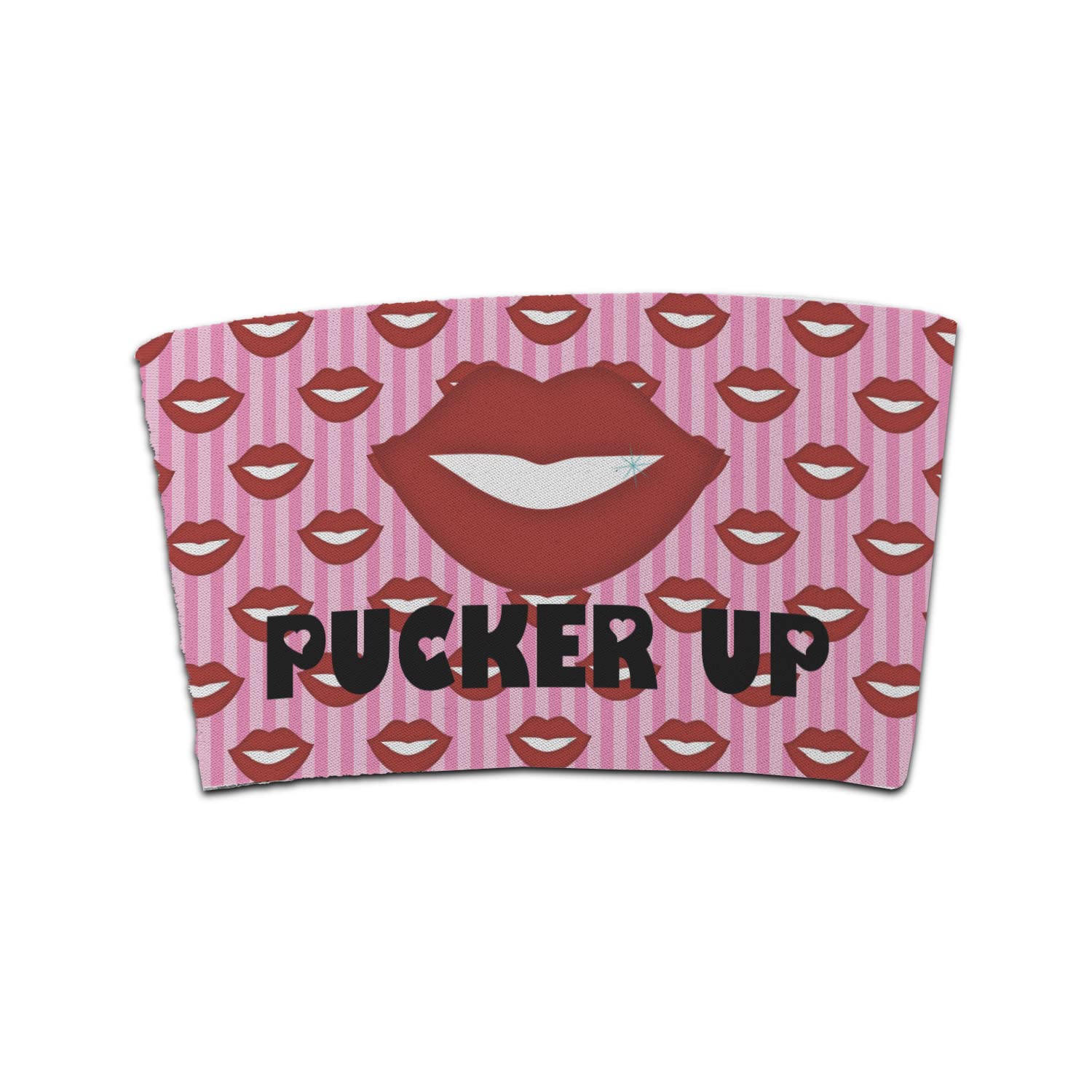 Personalized Lips (Pucker Up) Coffee Cup Sleeve