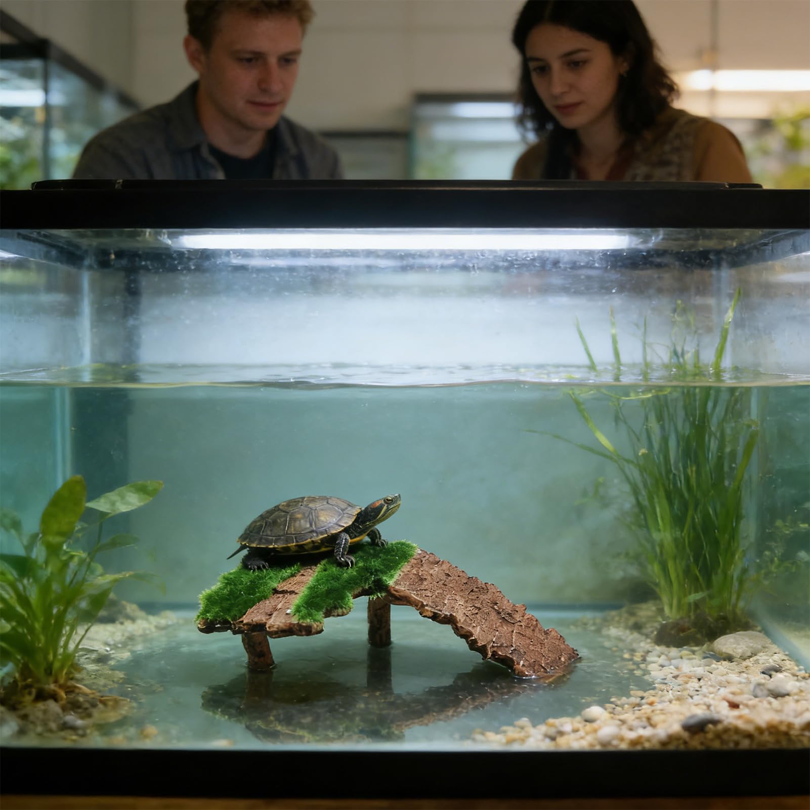 Genérico Vestido Mini de Encaje Off Shoulder - Plataforma de Descanso para Terrario | Terraza Reptil Tortuga - para Ranas, Reptiles, Tortugas terrestres y acuáticas, Dragones barbudos y Geckos — view 8