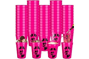 Marvelous 48-Piece Pink Princess Party Cups for Girls