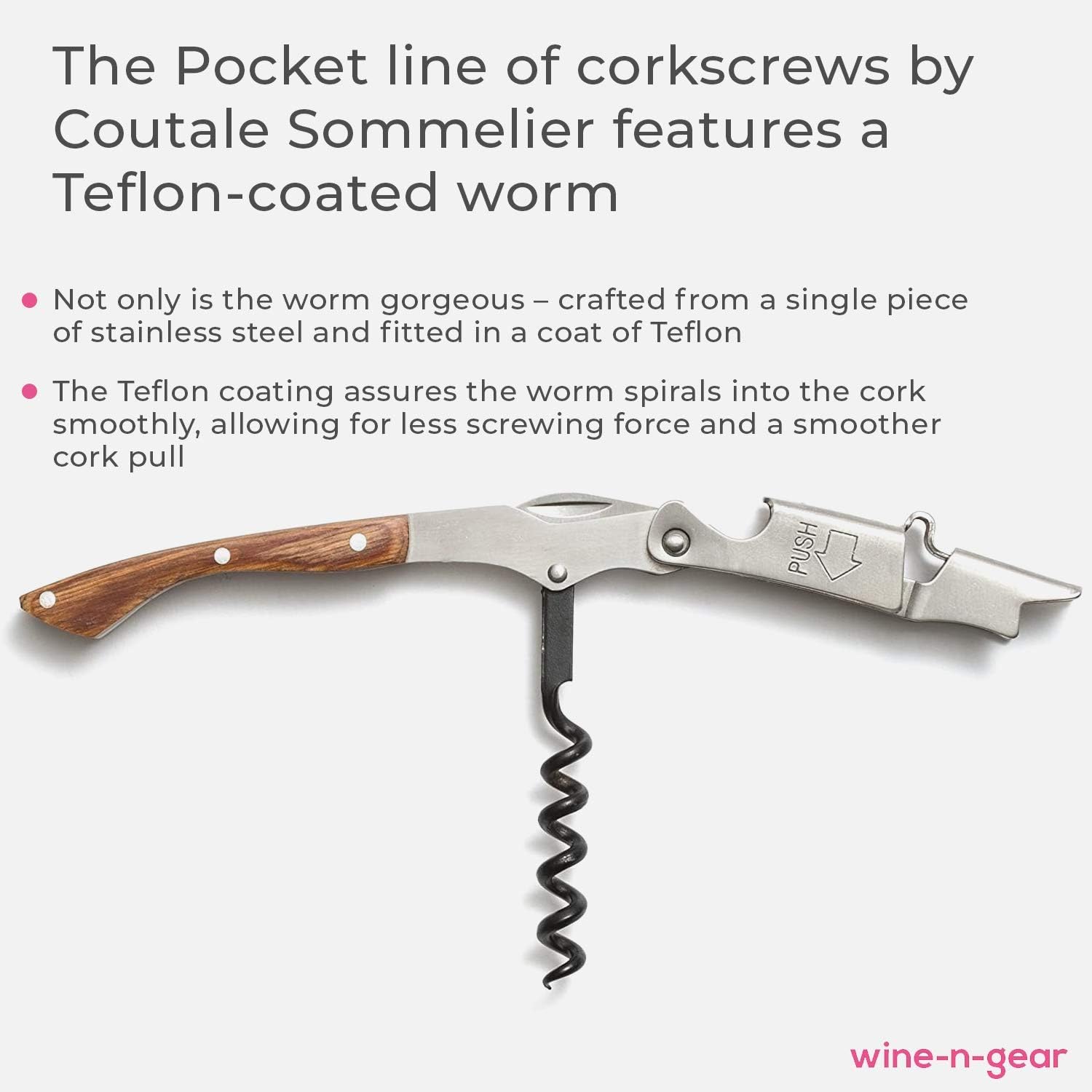 Gеt Dіѕсоunt 70% Prісе Pocket Prestige Waiters Corkscrew By Coutale Sommelier - Naturalwood - French Patented Spring-Loaded Double Lever Wine Bottle Opener for Bartenders and Gifts - Sharp Micro-Serrated Knife Buу 1 gеt 1 Pocket Prestige Waiters Corkscrew By Coutale Sommelier - Naturalwood - French Patented Spring-Loaded Double Lever Wine Bottle Opener for Bartenders and Gifts - Sharp Micro-Serrated Knife