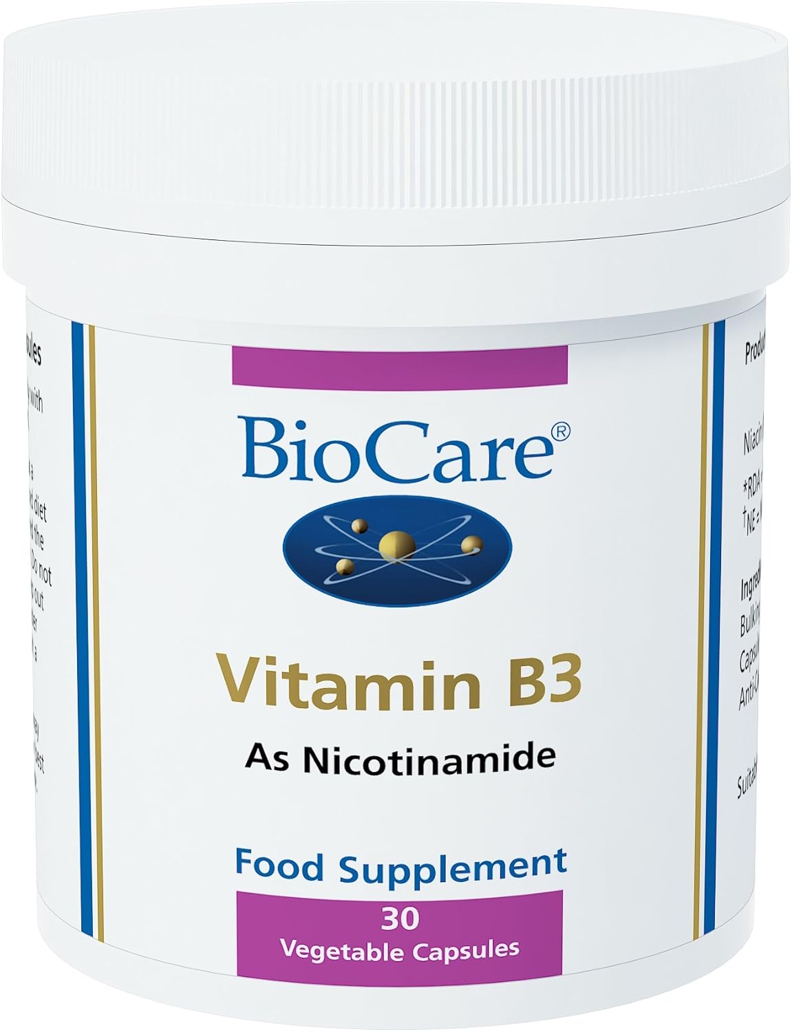 Biocare Vitamin B3 Niacinamide Vegetable Pack of 30 Capsules Amazon