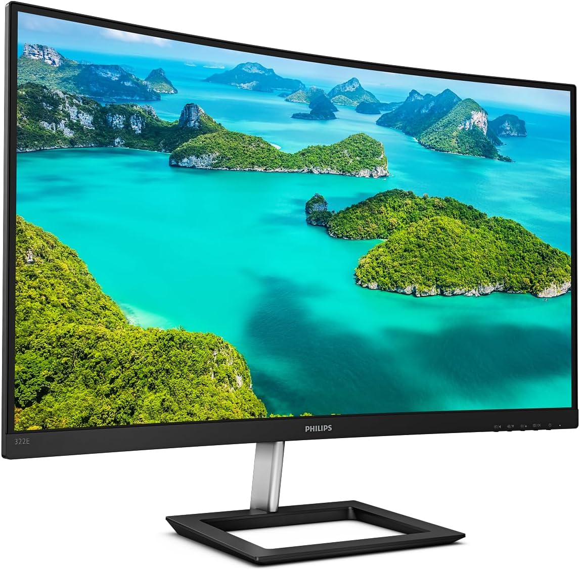 Philips 322E1C Gaming Monitor Curvo da 32", FHD LED VA Adaptive Sync 75 Hz, HDMI, Display Port, VGA, Flicker Free, Low Blue, Nero