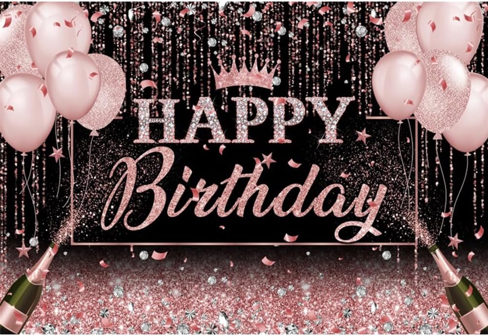 KiKiHong Décoration 18 Ans Anniversaire - Bannière, Toile De Fond