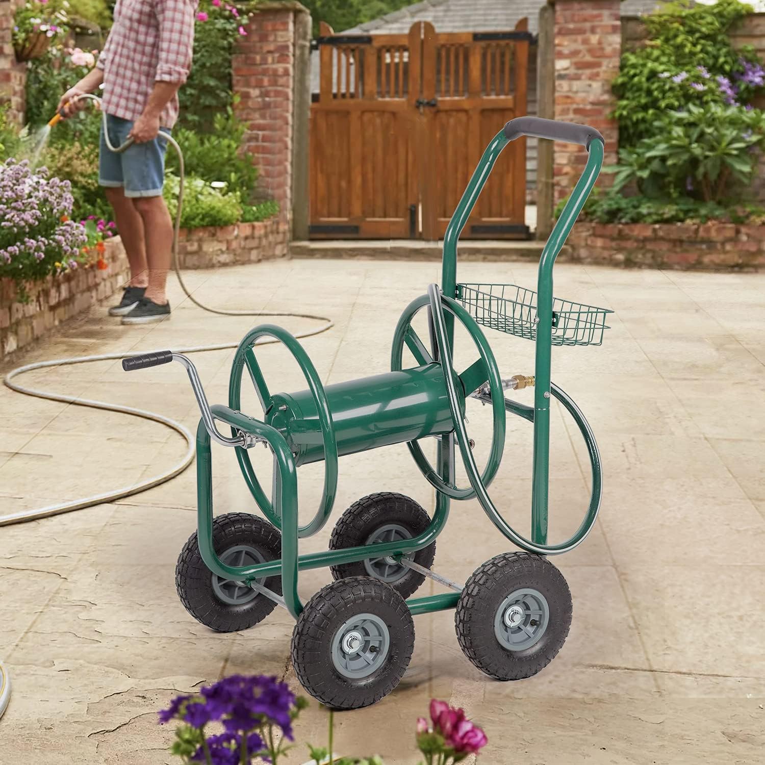 6 Best Garden Hose Carts With Wheels For Every Need