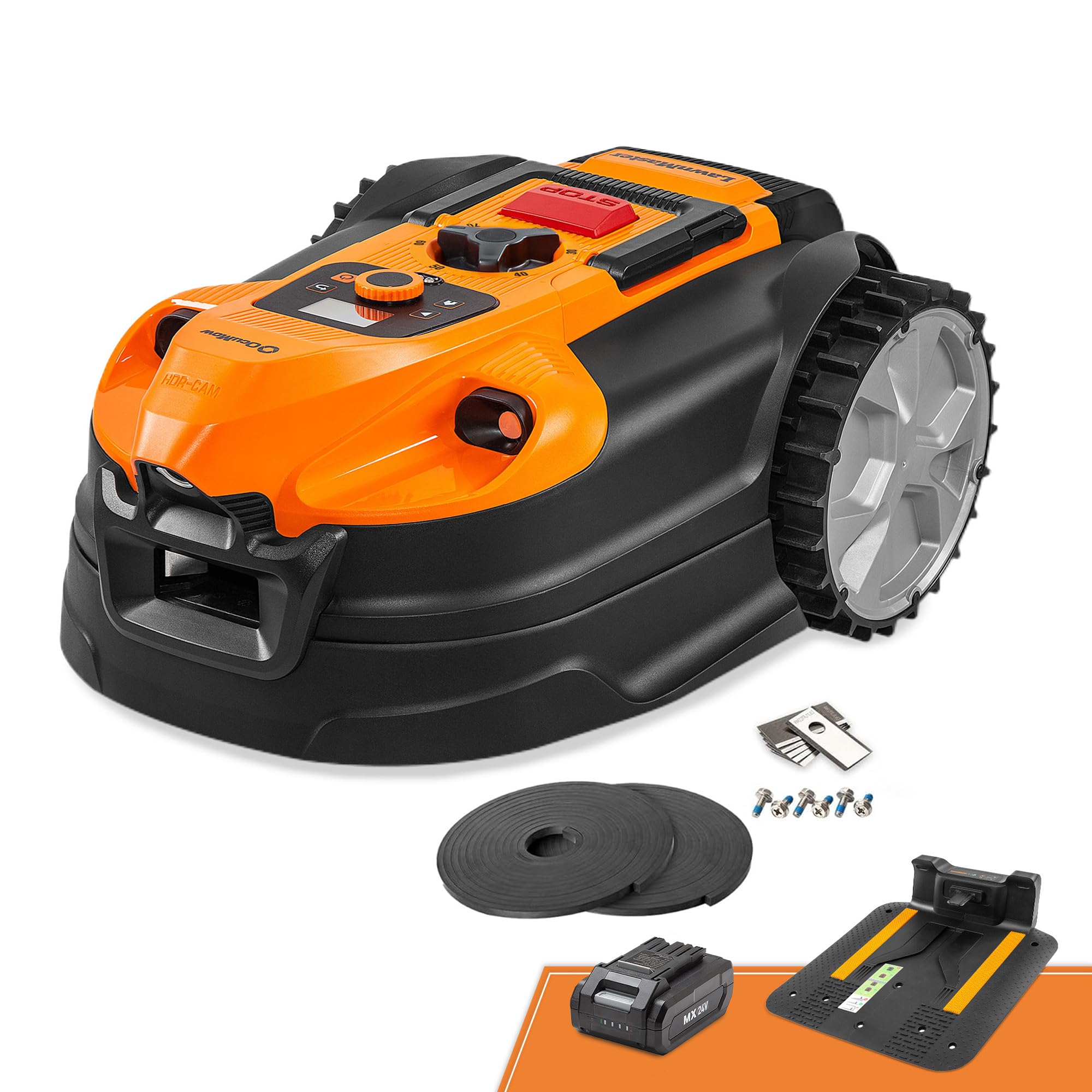 LawnMaster VBRM18AMIDR Mähroboter | Ohne Begrenzungskabel bis 500㎡