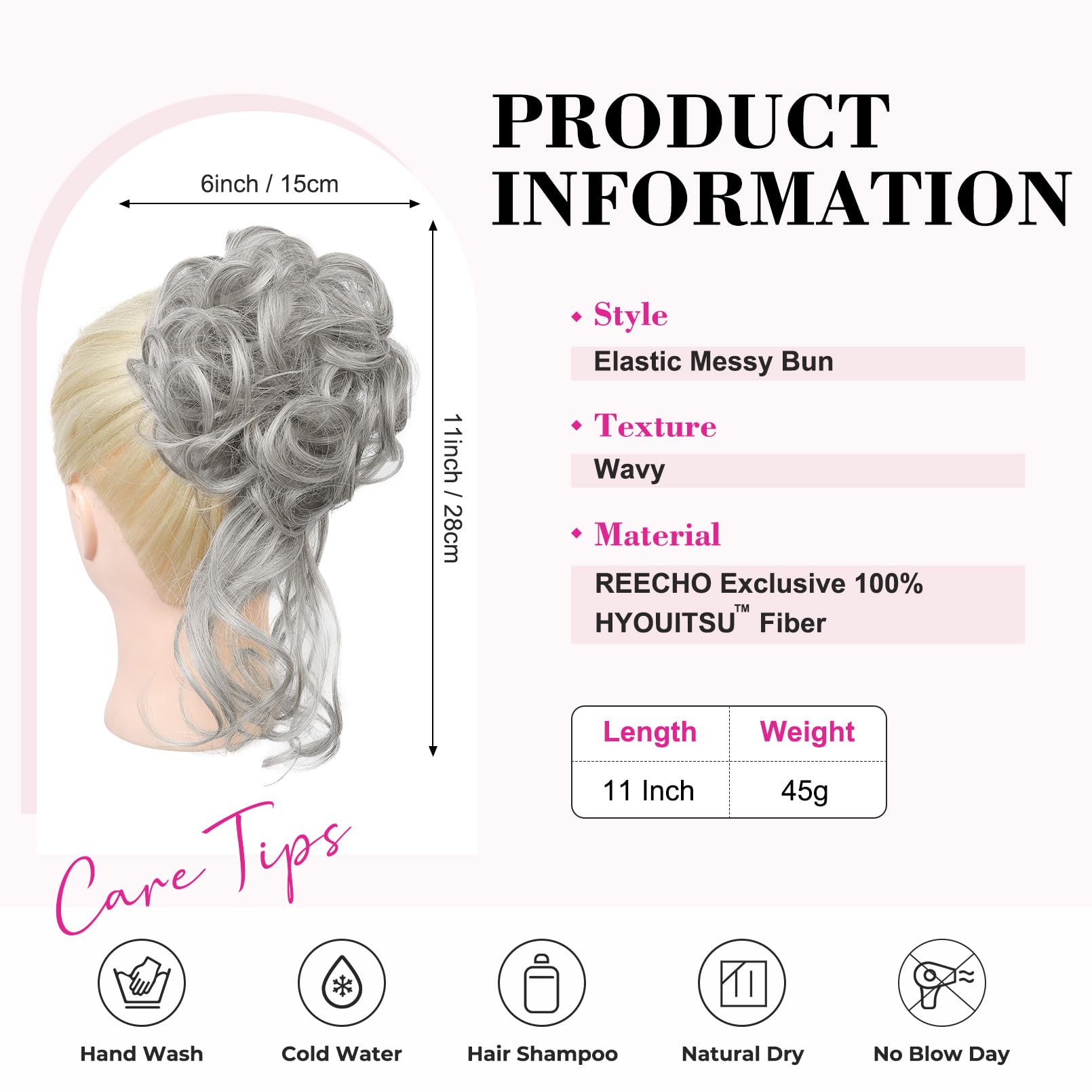 REECHO Messy Bun Hair Piece - Image 2