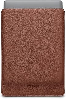 Woolnut Custodia in pelle e lana per MacBook Pro & Air 13 - Marrone cognac