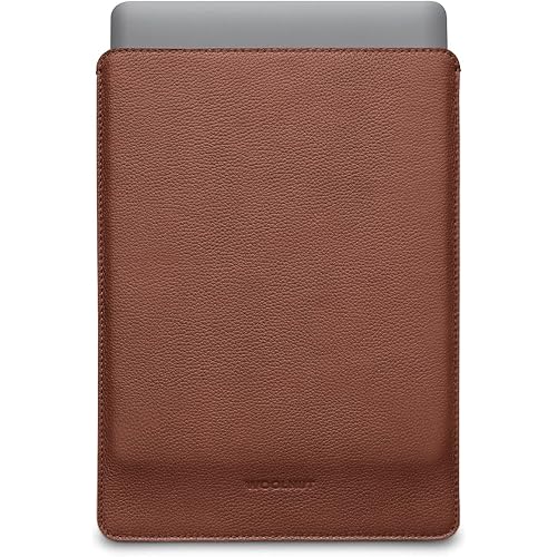 WOOLNUT Leather Sleeve Case Cover for MacBook Pro 13 & Air 13/13.6 inch - Cognac