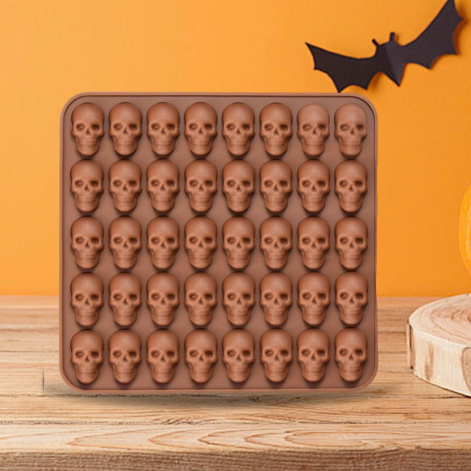 a Forma di Teschio da Forno Silicone Riutilizzabile Antiaderente Fai da Te | Forme artigianali in silicone per Caramelle Biscotti Torta Decorazione Snack per Cani Pasticceria