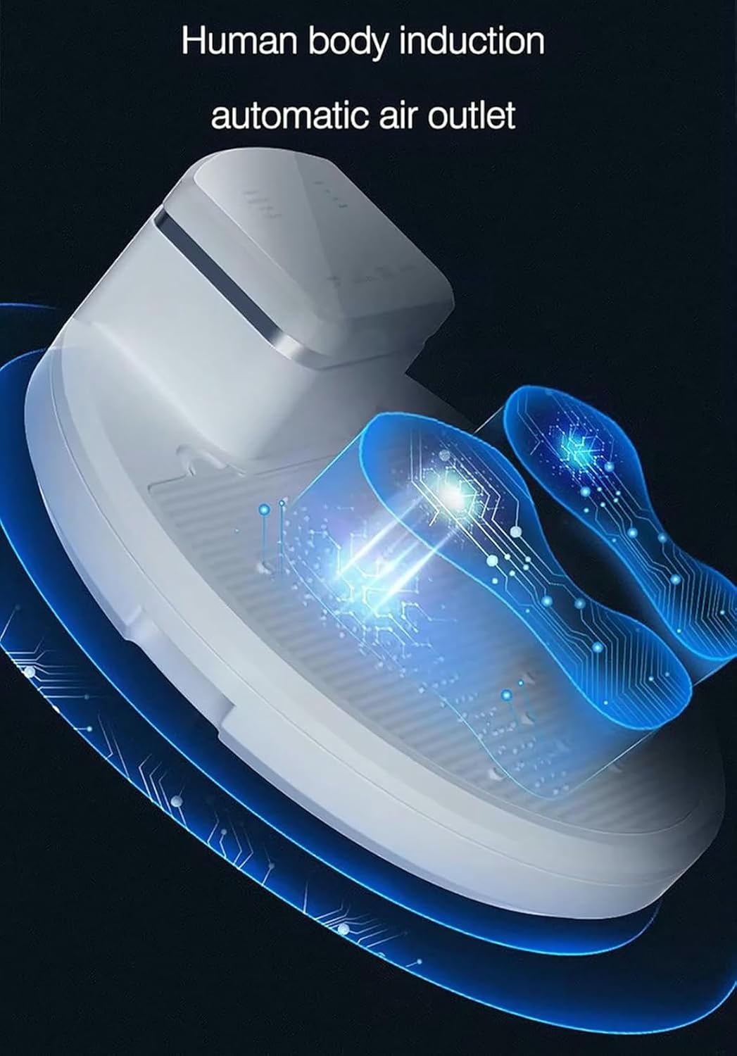 Portable Full Body Dryer, Automatic Home Hotel Bathroom Multi-Function Ion Body Care Dryer, Feet Touch Panel Drying Machine, Suitable for All Seasons