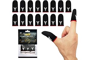 Nuozme 15 PCS Mobile Phone Gaming Finger Sleeves for Enhanced Touch Screen Gameplay