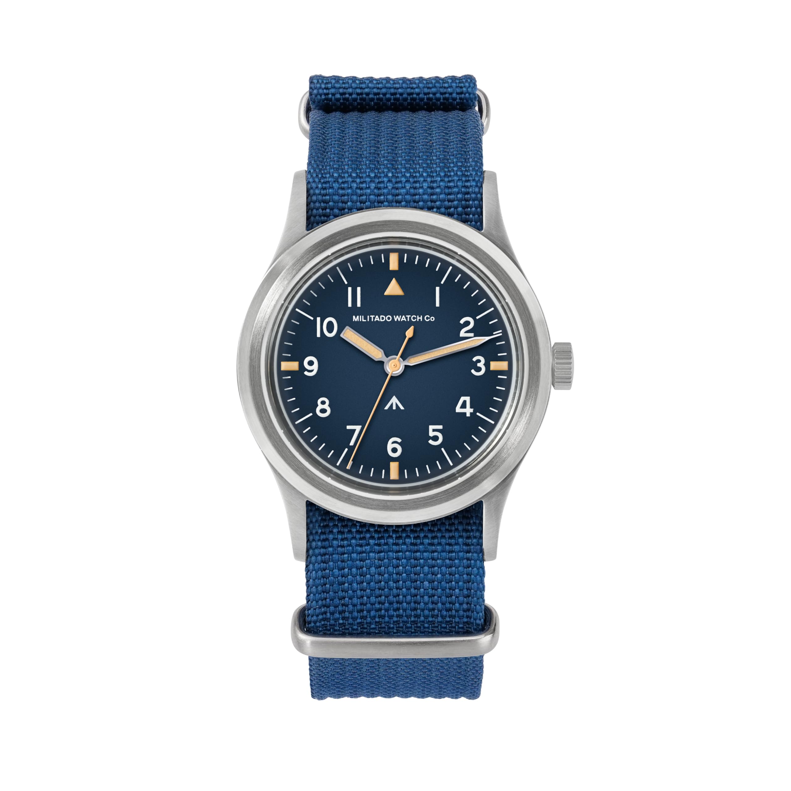 TACTICAL FROG Militado ML14 Montre à quartz pour homme, mouvement VH31 Mecaquartz, boîtier en acier inoxydable 36 mm, étanche 5 ATM, aiguilles lumineuses, classique