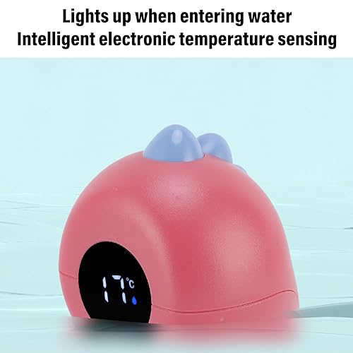 Miniatura 5 de Baby Bath Thermometer, Real Time Digital Dinosaur Water Temperature Thermometer for Newborn Bath (Red)