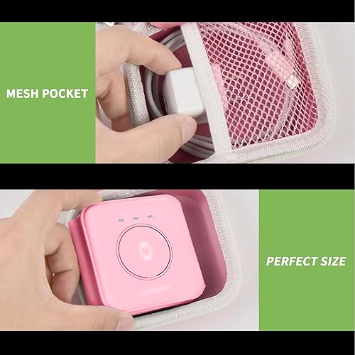 Miniatura 4 de Funda de transporte compatible con UCOMX Nano 3 en 1 cargador inalámbrico, soporte de almacenamiento plegable para estación de carga magnética,