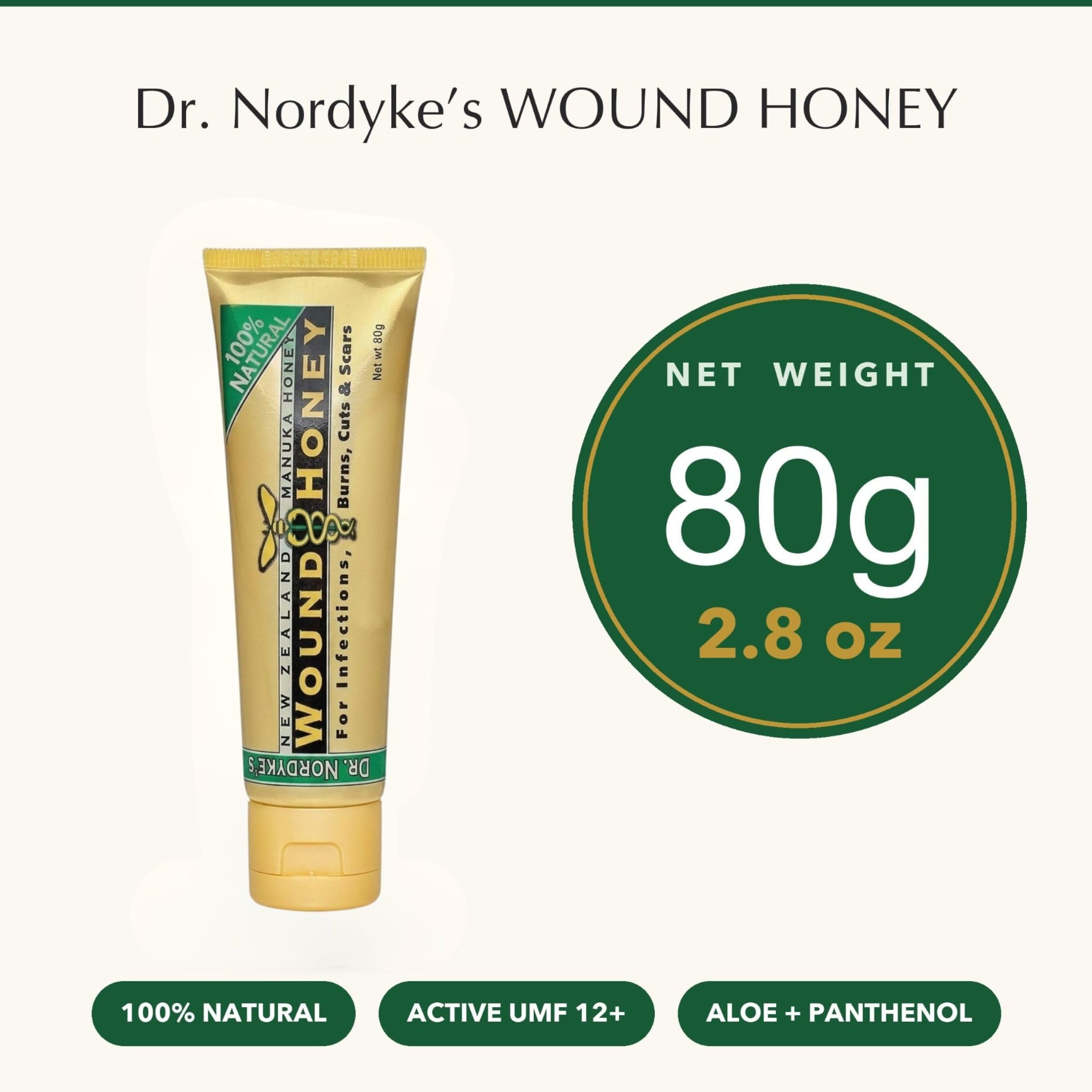 Amazon.com : Eras Natural Sciences Wound Honey, 2.8 oz Tube - UMF