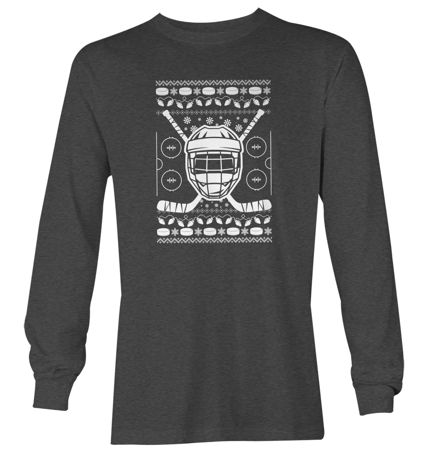 Haase Unlimited Hockey Helmet with Sticks - Ugly Xmas Youth T-Shirt