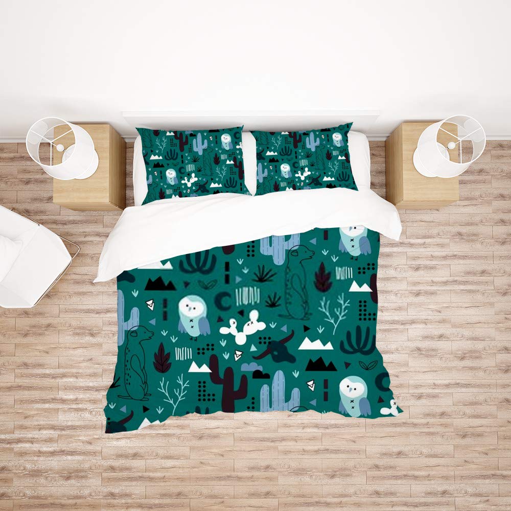 Linge de lit animaux du désert pour une chambre cocooning et chaleureuse