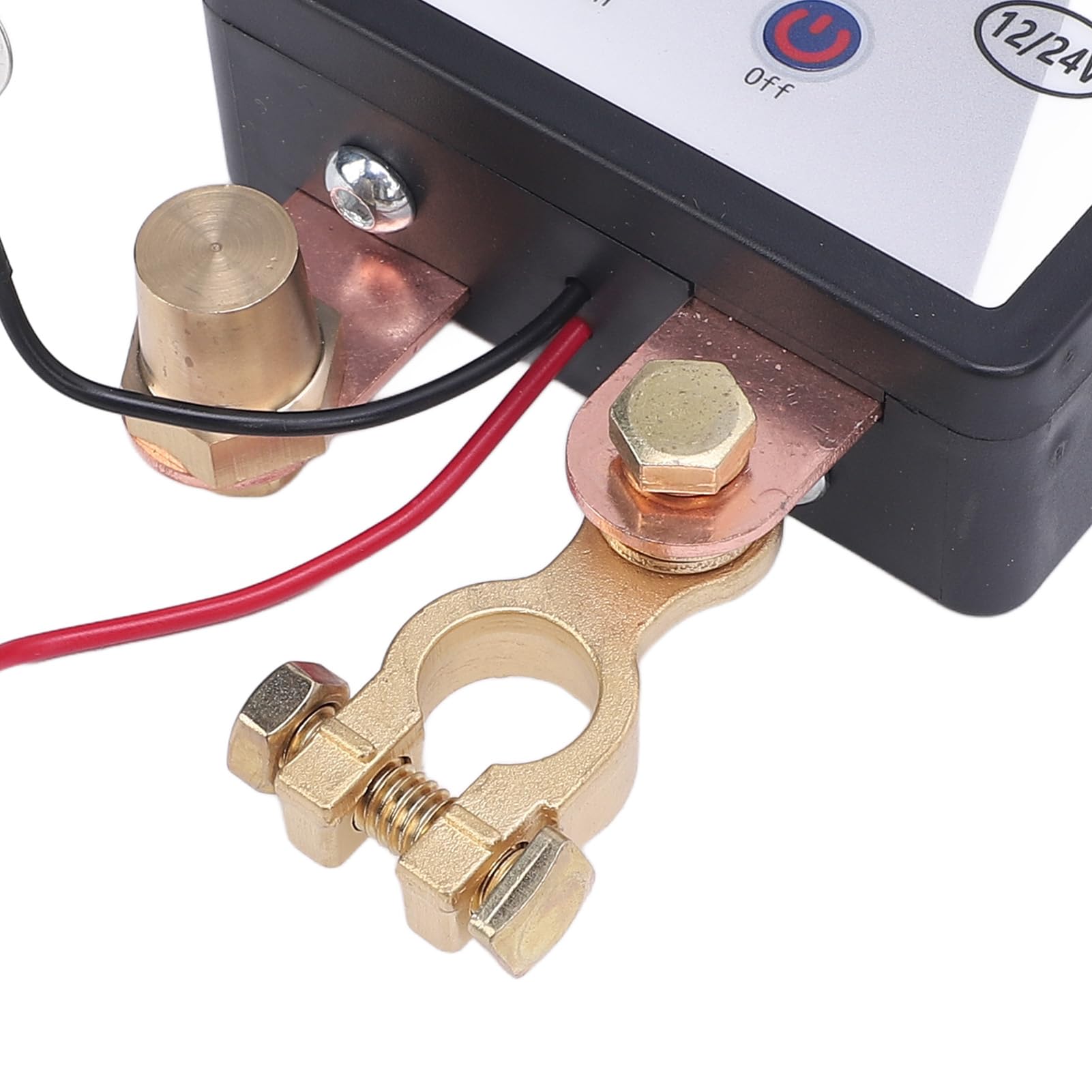 Interrupteur de Déconnexion Batterie 12V 24V 240A avec Télécommande Coupe Circuit Métal ABS pour Voiture Camion Bateau Compatible
