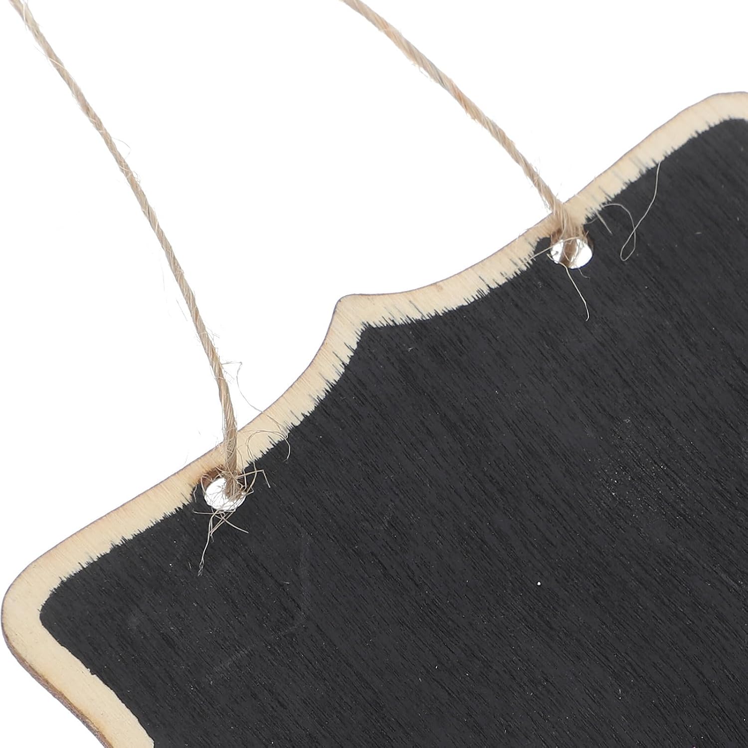10pcs Mini Chalkboard Signs with Hanging Strings Wooden Double Sided