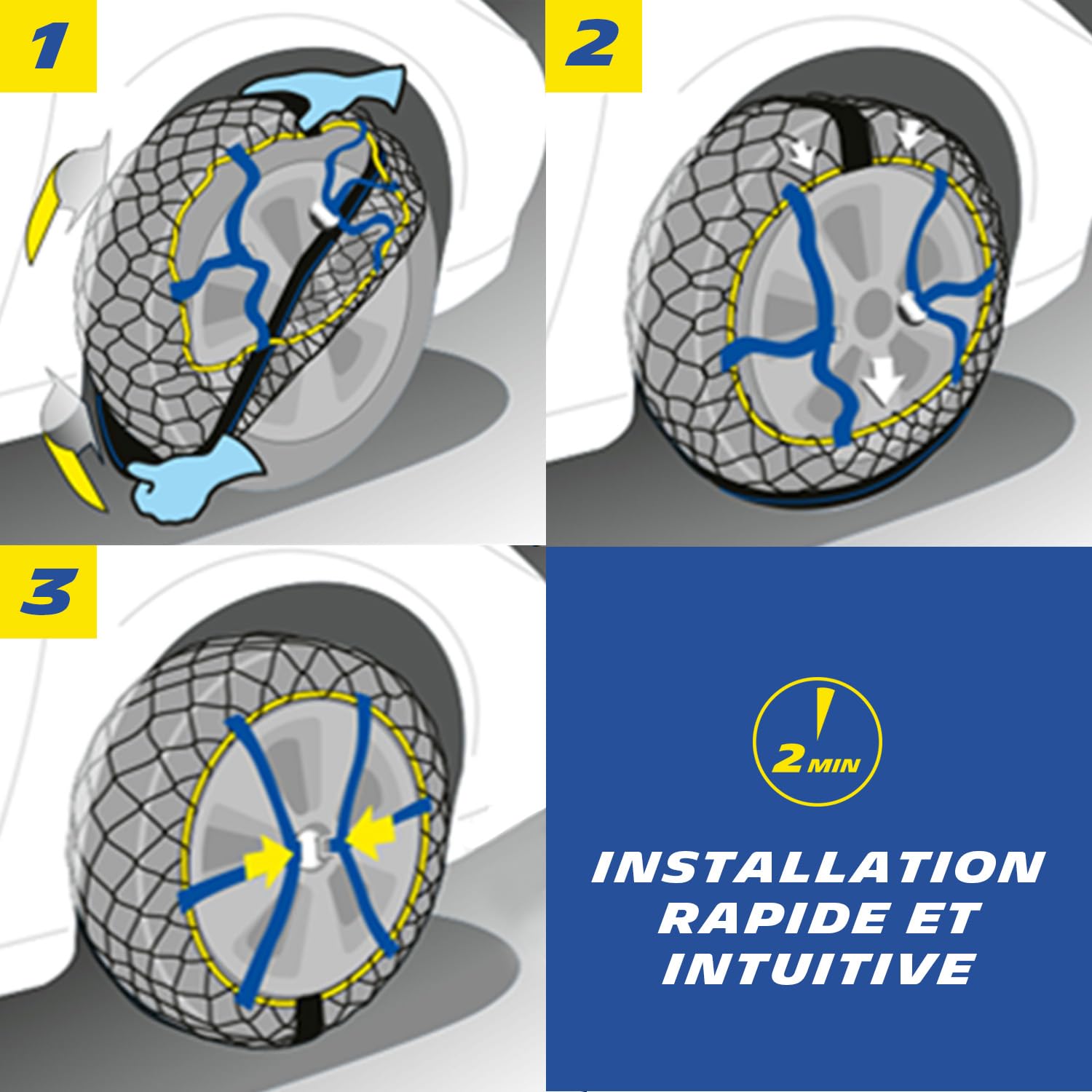 Amazon.co.jp: MICHELIN 008301 握りやすい スノーチェーン