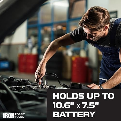 Miniatura 5 de Soporte universal de bandeja de batería atornillada, caja de montaje universal de acero ligero, caja de batería para barco, carreras de arrastre,