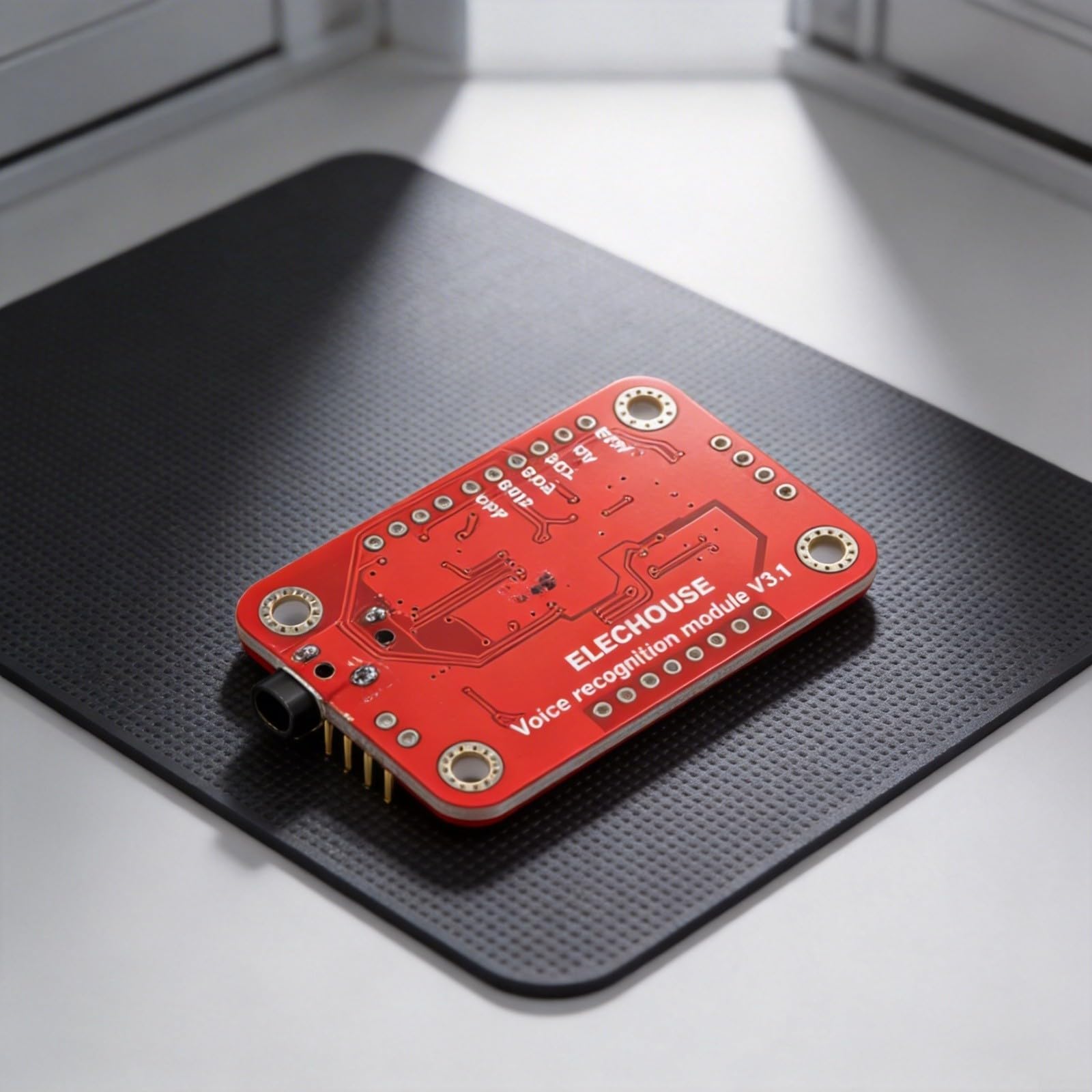 Module de reconnaissance vocale pour V3 avec microphone, prend en charge jusqu'à 80 commandes et exécute 7 simultanément, compatible avec bibliothèque Arduino, UART et contrôle GPIO
