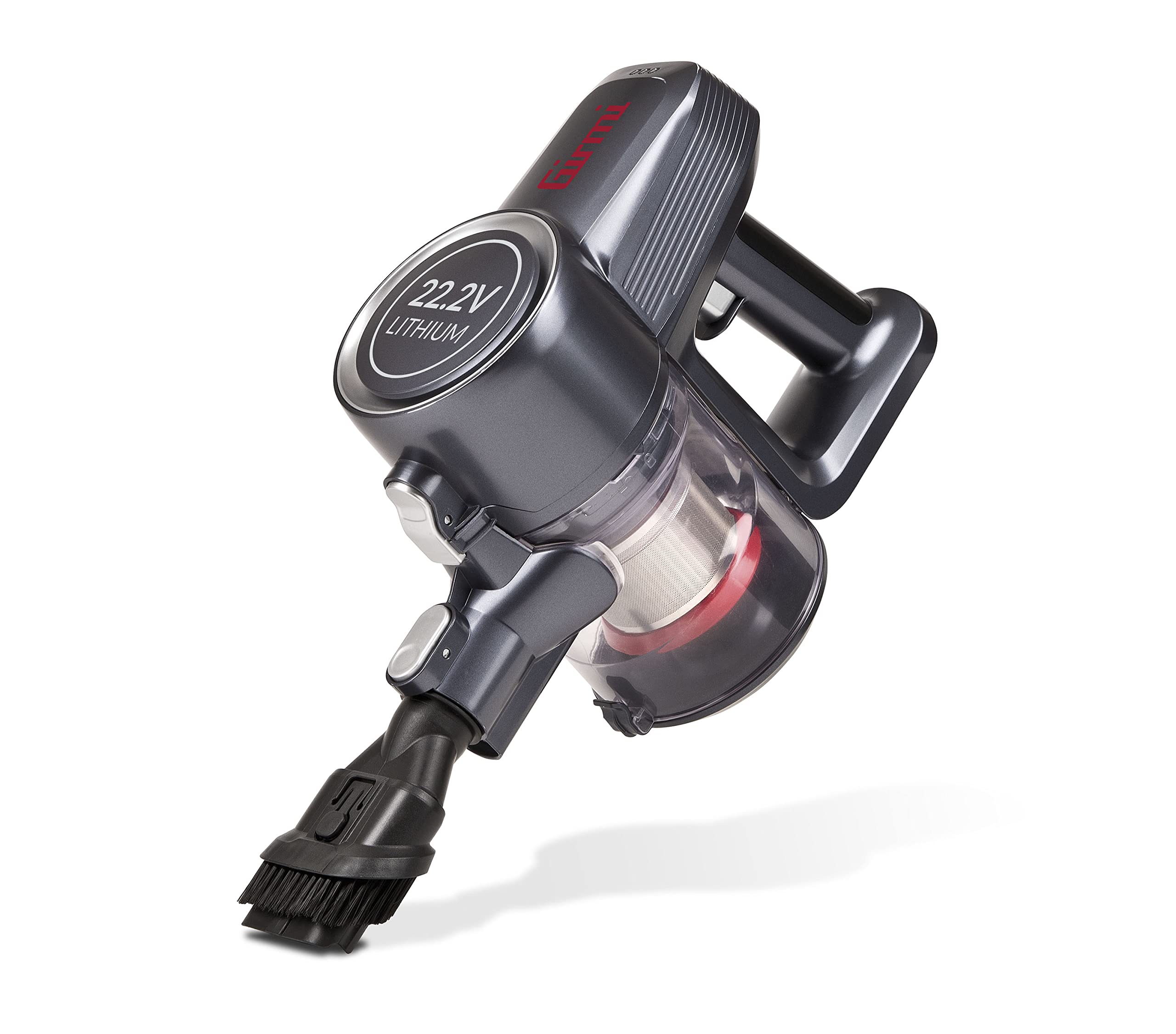 Girmi AP91 Aspiradora sin Cable 2 en 1, Autonomía 40 Minutos, 9,5kPa, 120W, Tecnología Ciclónica sin Bolsa, Depósito 700 ml, Incluye Accesorios