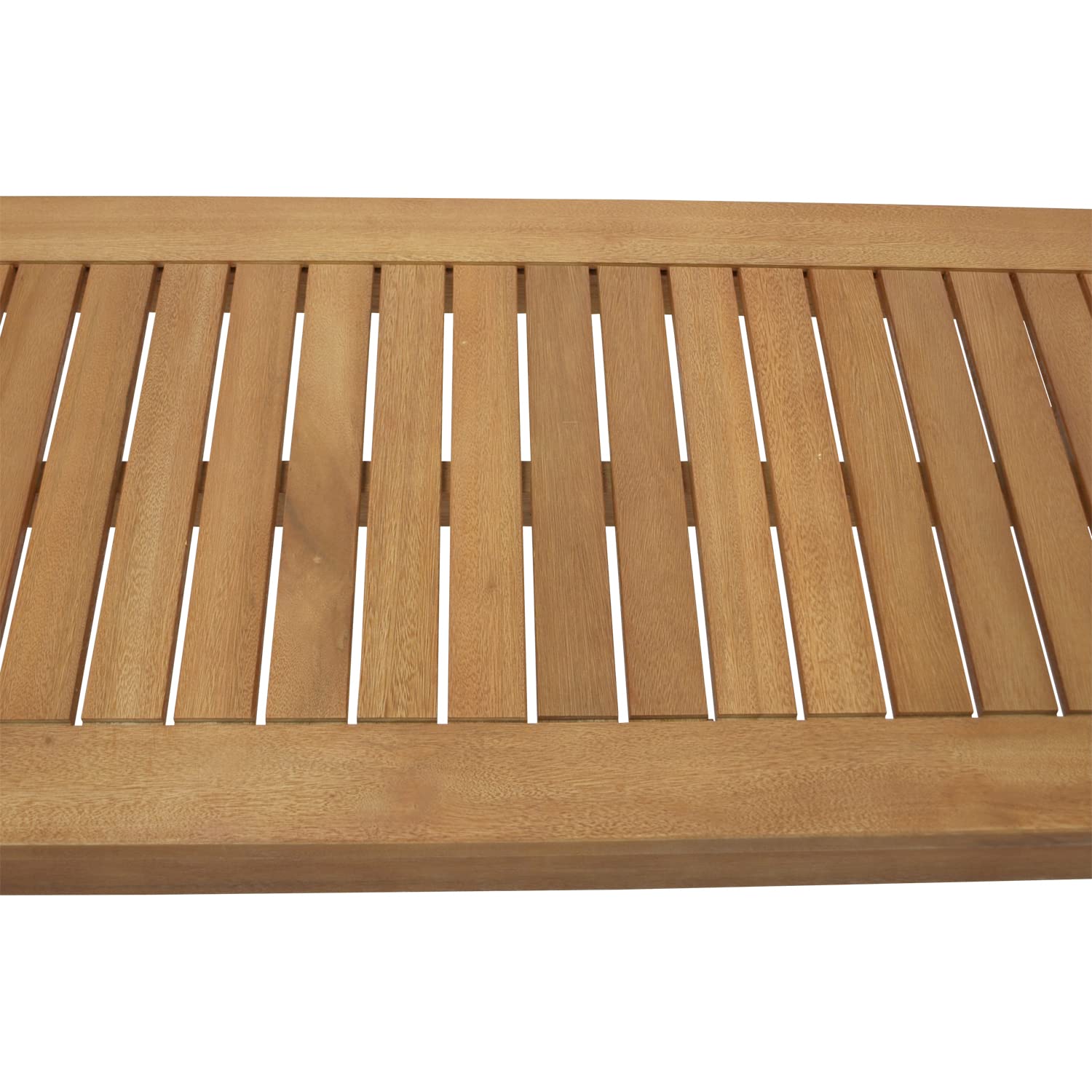 DEGAMO Gartenbank Hockerbank Ipanema 150cm ohne Rückenlehne, Eukalyptus Hartholz braun geölt, FSC®-Zertifiziert, Outdoor und Indoor