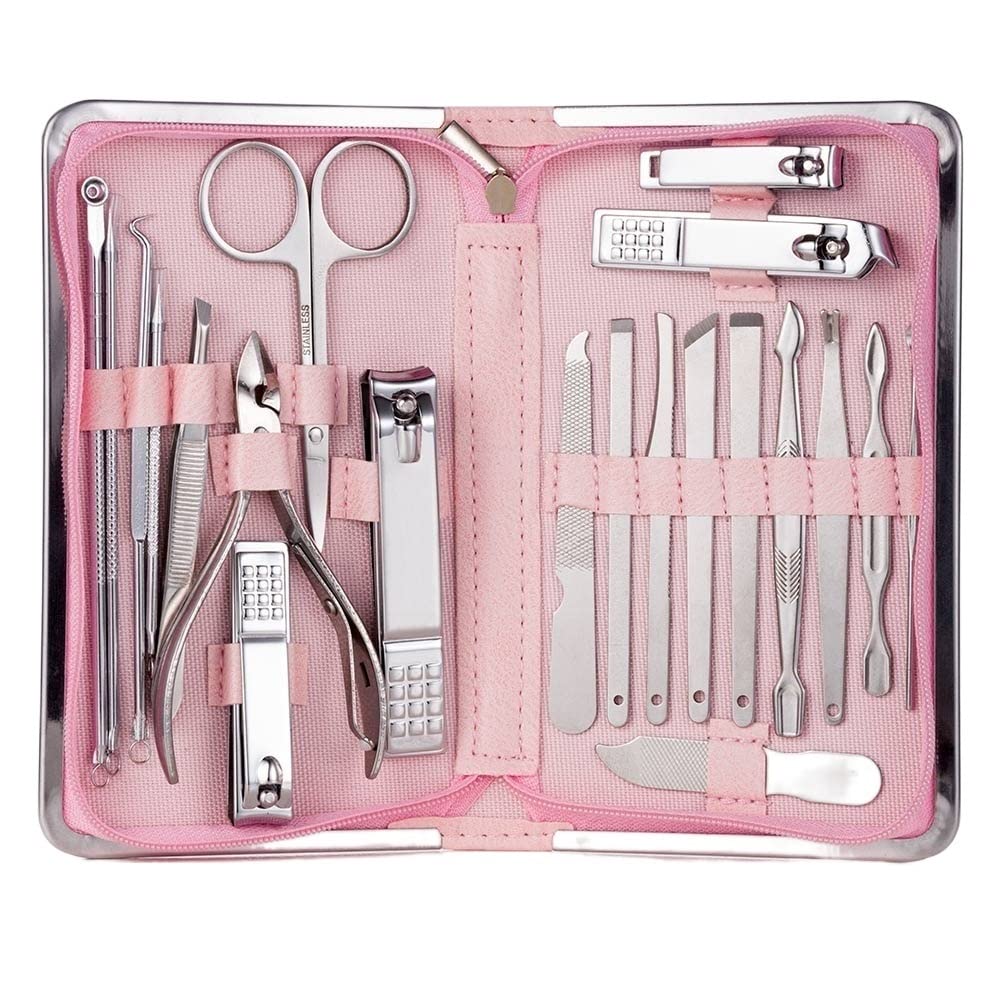 Ensemble d'outils à ongles portables pour réussir votre manucure et pédicure à la maison