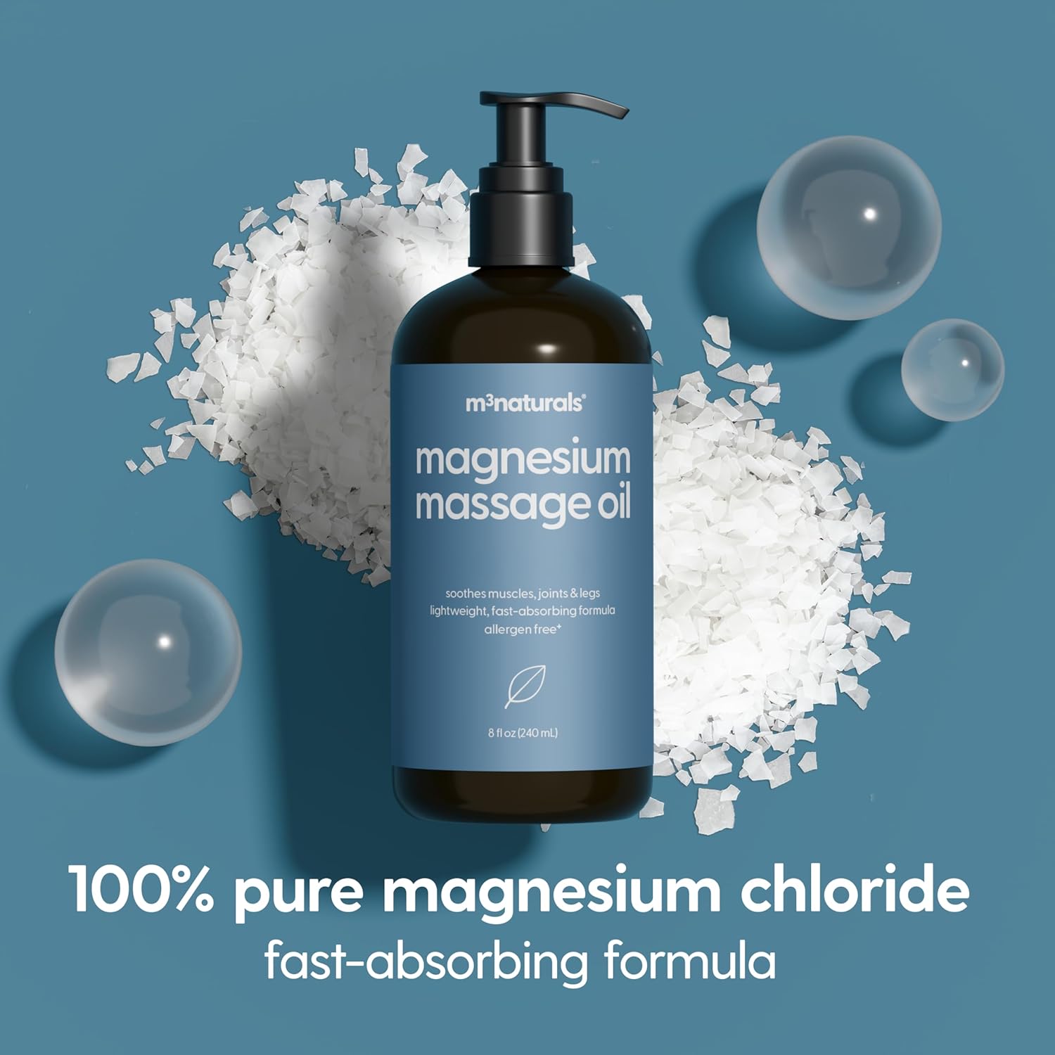 Magnesium Oil Full Body Relief Bundle with Magnesium Massage Oil & Foot Soak