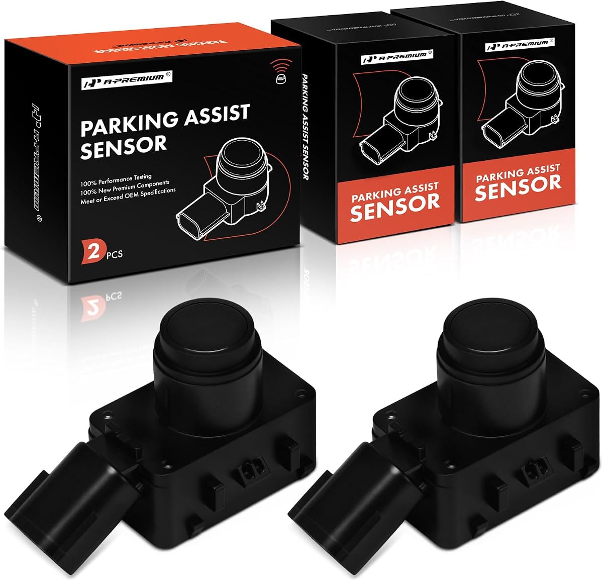 A-Premium Front Parking Assist Sensor Compatible with Toyota | Backup Sensor for Prius 2016-2017/2019-2022, Prius AWD-e 2019-2022, Prius Prime, RX350, RX450h, RX350L, RX450hL, 2-Pack