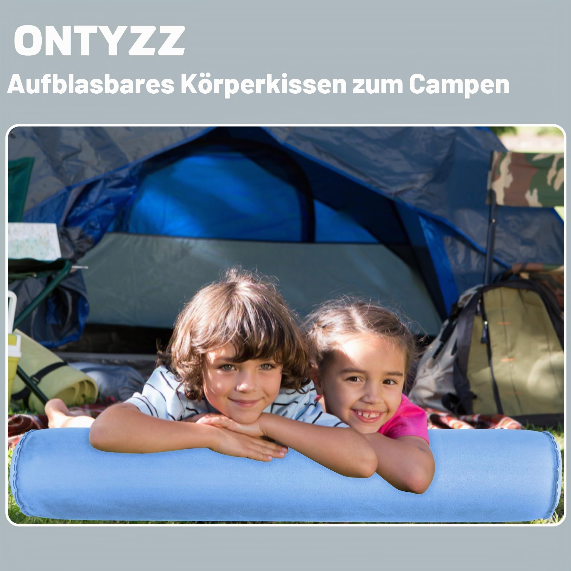 ONTYZZ Seitenschläferkissen Aufblasbar Körperkissen Erwachsene Kinder Kissen Seitenschläfer Komfortkissen für Umarmendes Schlafen Rücken Nacken Lagerungskissen 120 * 20CM