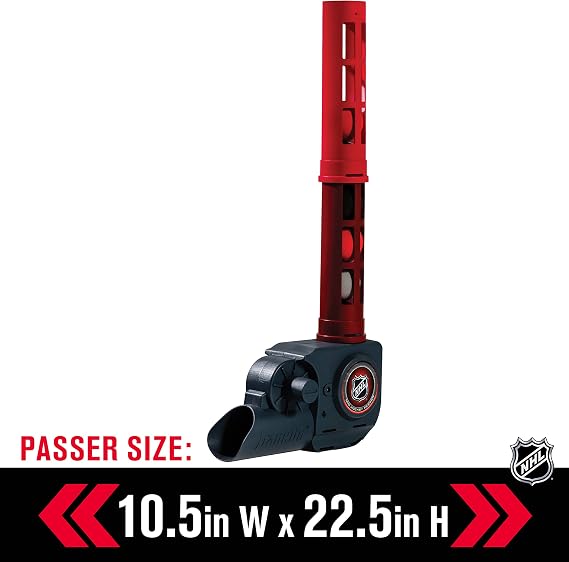 Franklin Sports NHL Automatic Mini Hockey Ball Passer - Knee Hockey Ball Passer Includes (6) Mini Balls - NHL Licensed
