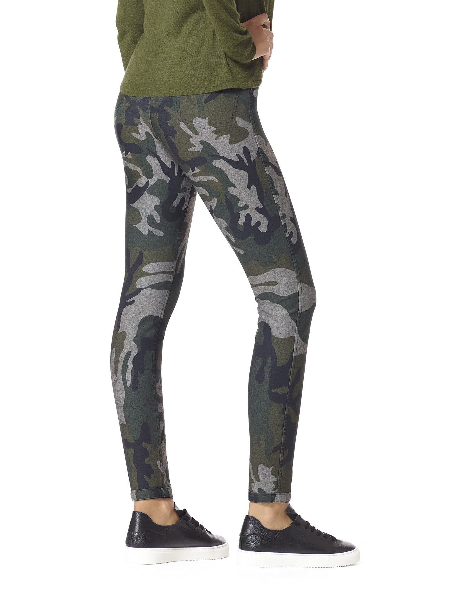 HUE Reversible Denim High Rise Leggings - Pończochy Kobiety