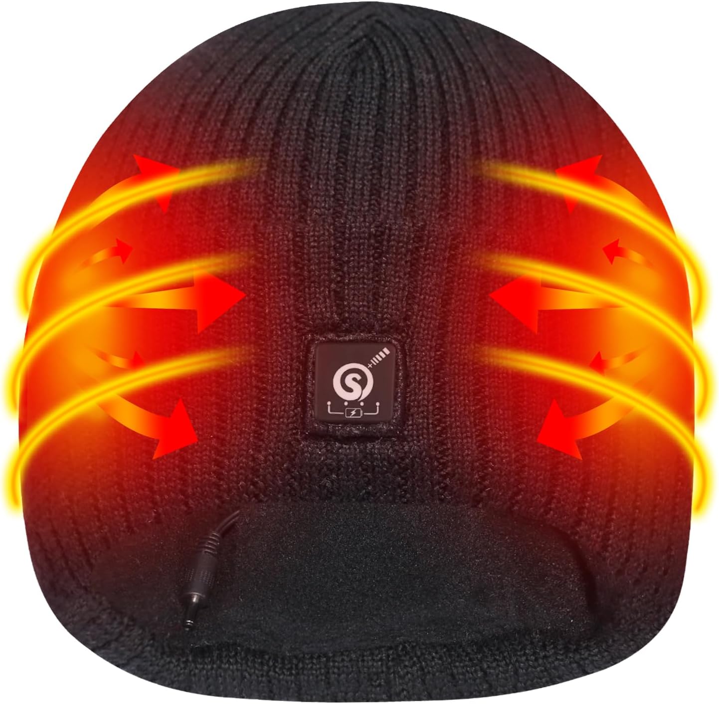 Heated Hat - Electric Heated Beanie for Men Women,Winter Warm Heat Skull Cap with 7.4V Rechargeable Battery