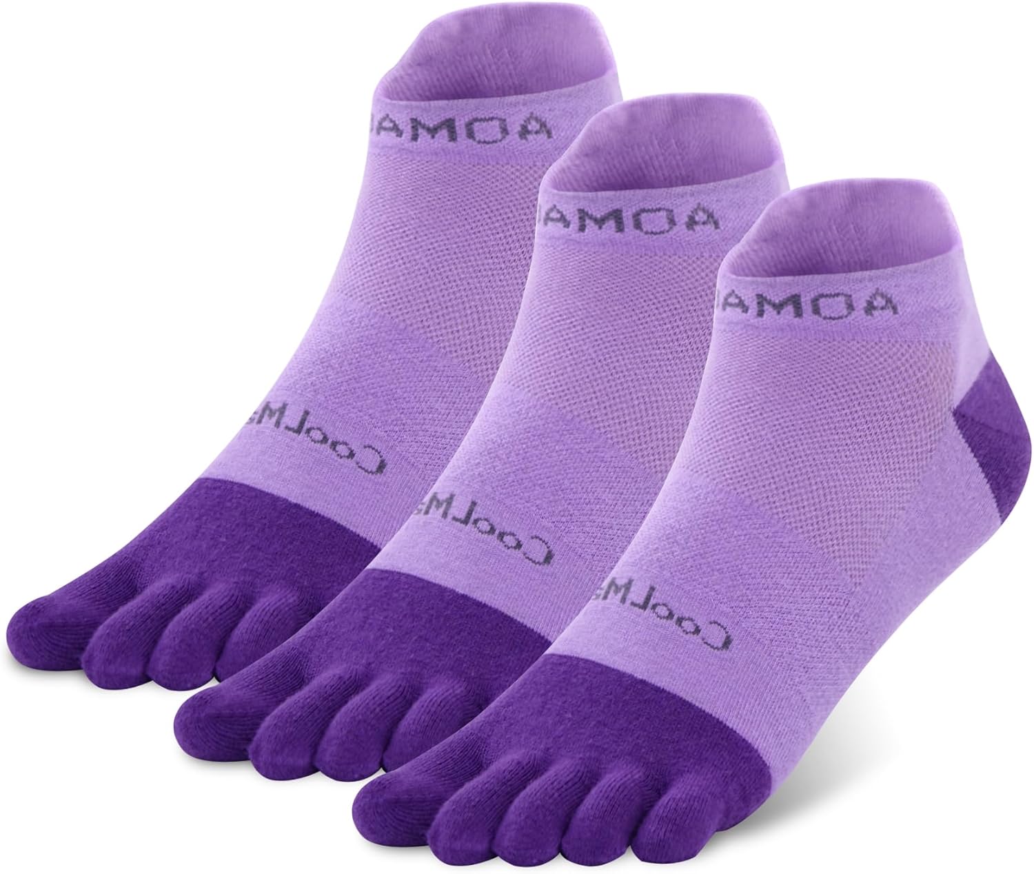 likloks Toe Socks for Men Women - Athletic Running Coolmax Five Finger Socks Ankle - Soft and Breathable (3 Pairs)