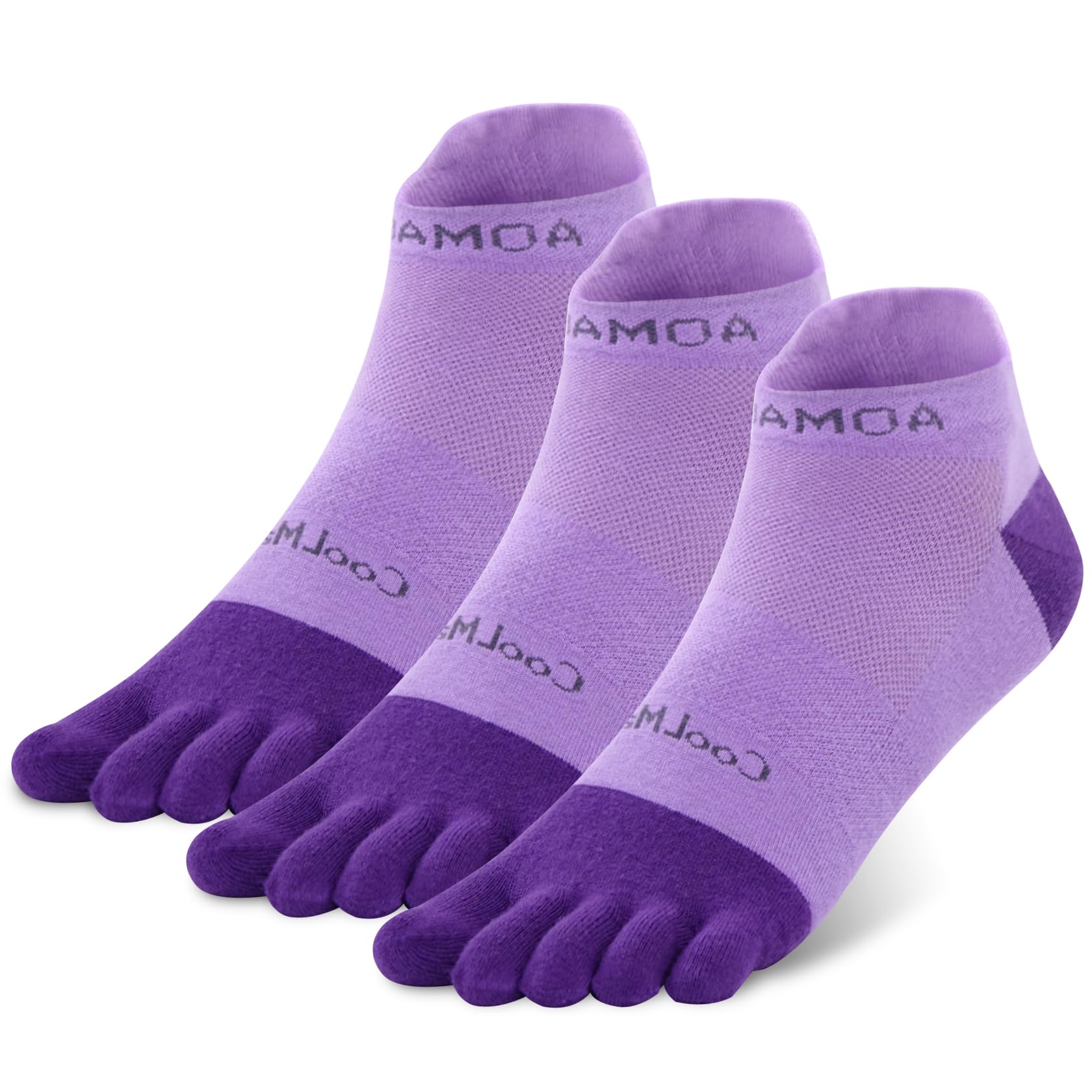 likloks Zehensocken für Herren und Damen – Sportliche Coolmax Fünf-Finger Socken für Laufen, Knöchel-Socken (3 Paar)