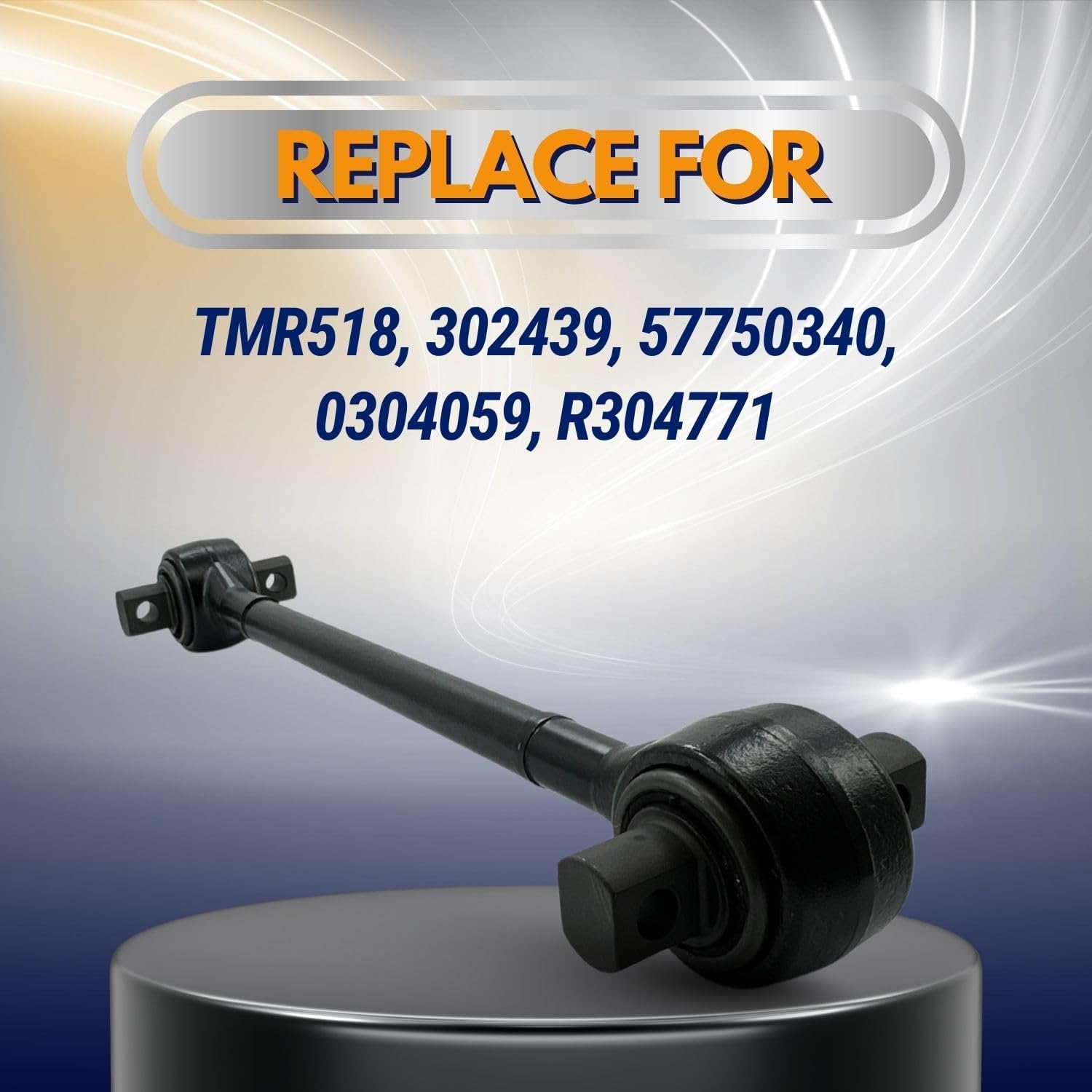 Torque Rod 22.875 Inch – Compatible with Peterbilt Trucks – Replaces TMR518, 302439, 03-02439, 03-04059 – Heavy Duty Suspension Component (TRSLTMR518)
