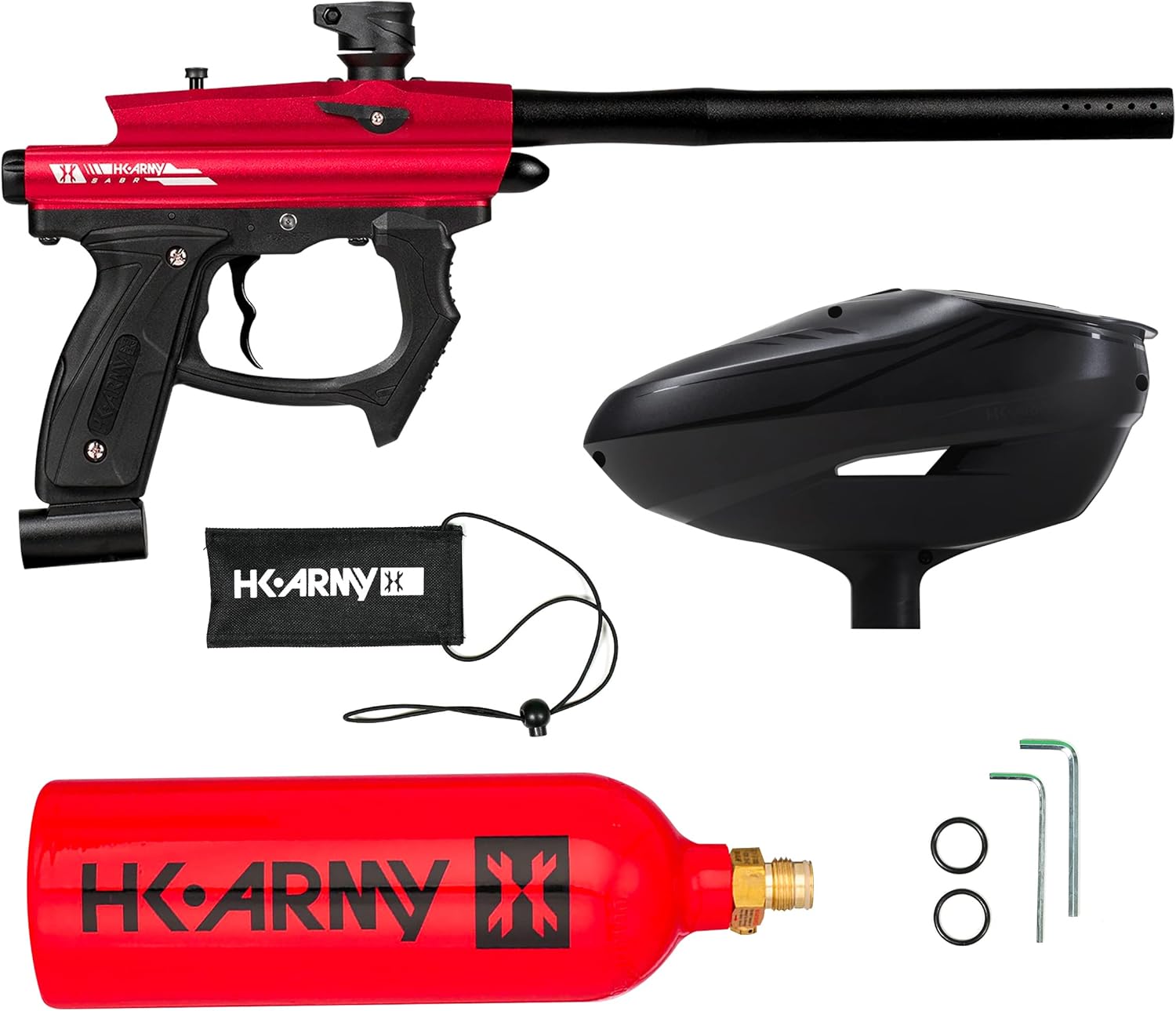 HK Army SABR Paintball Gun CO2 Marker Starter Package