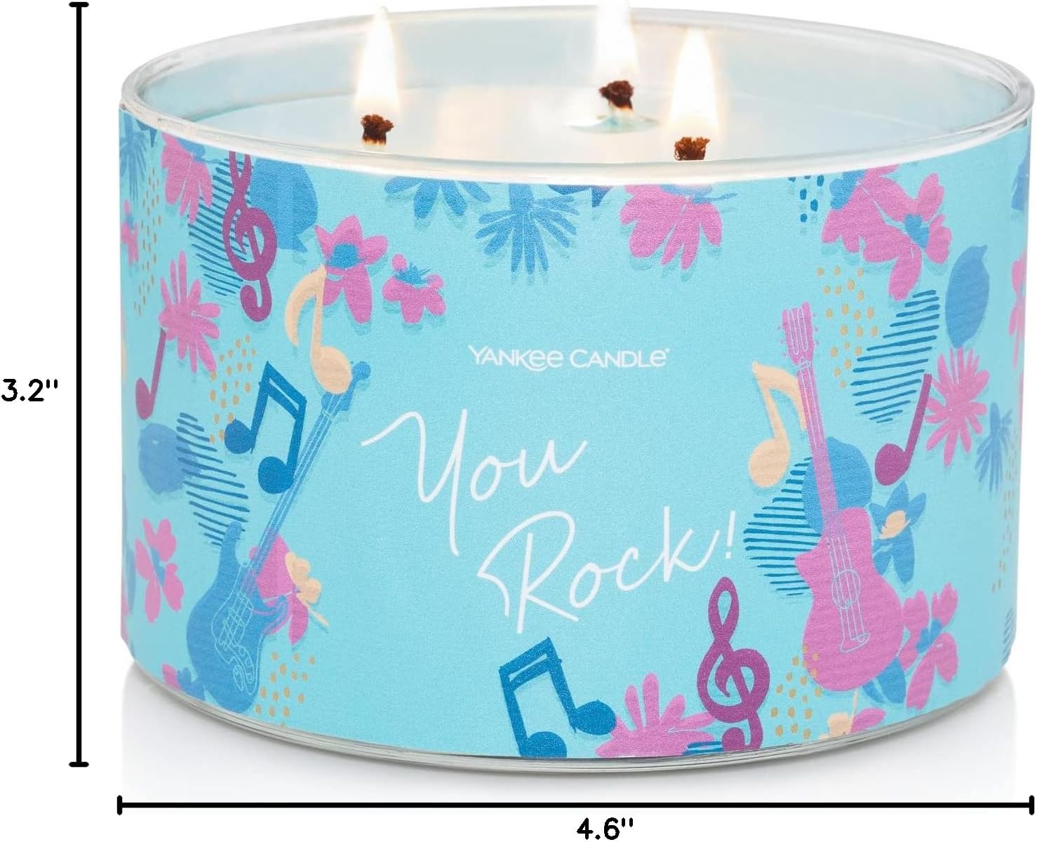 Yankee Candle 3-Wick Candle, Catching Rays™ Scented Candle, 18oz, Appreciation/Thank You Gift for Women/Best Friends/Coworker