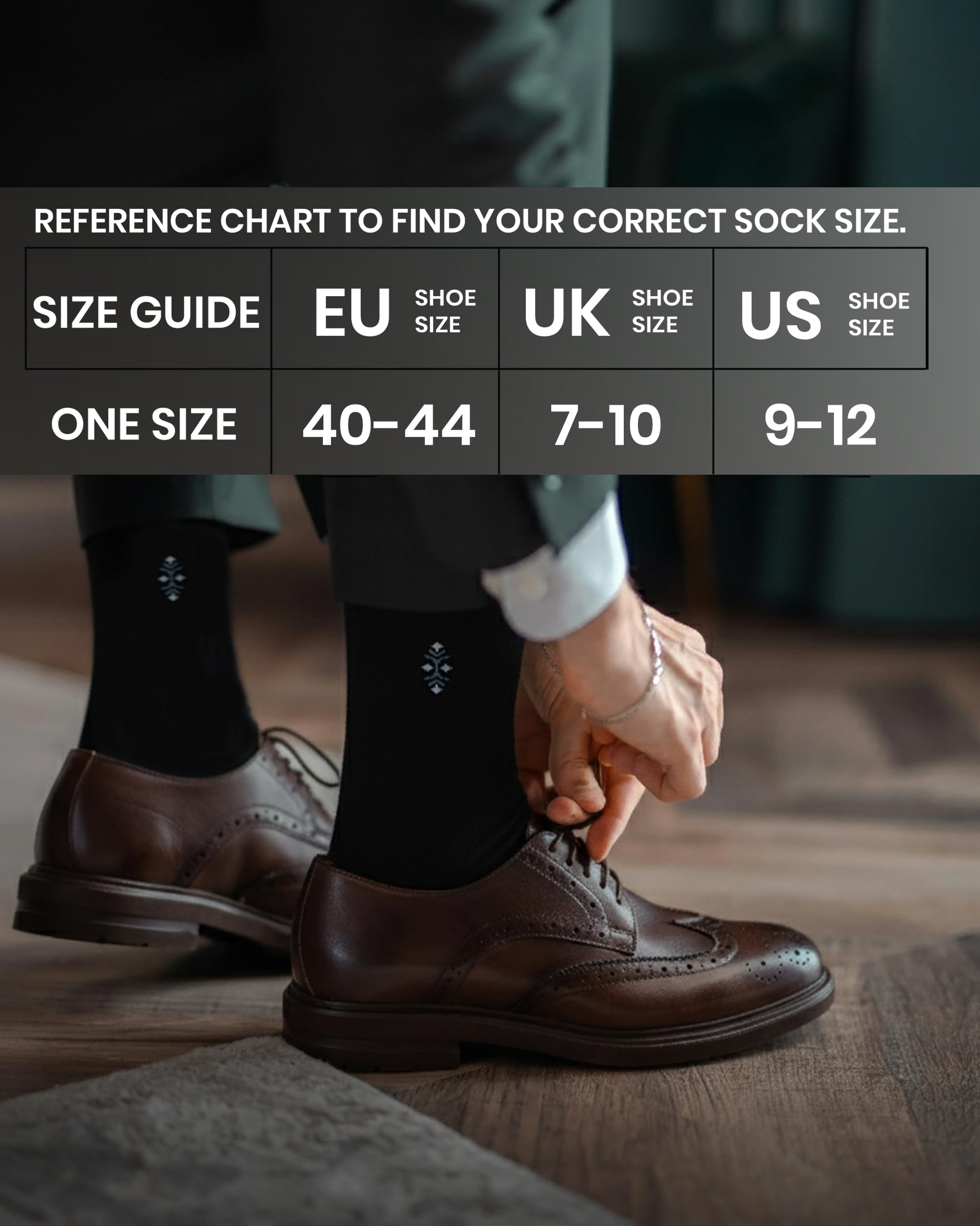 GoWith Calcetines de Vestir para Hombre (Pack de 5)