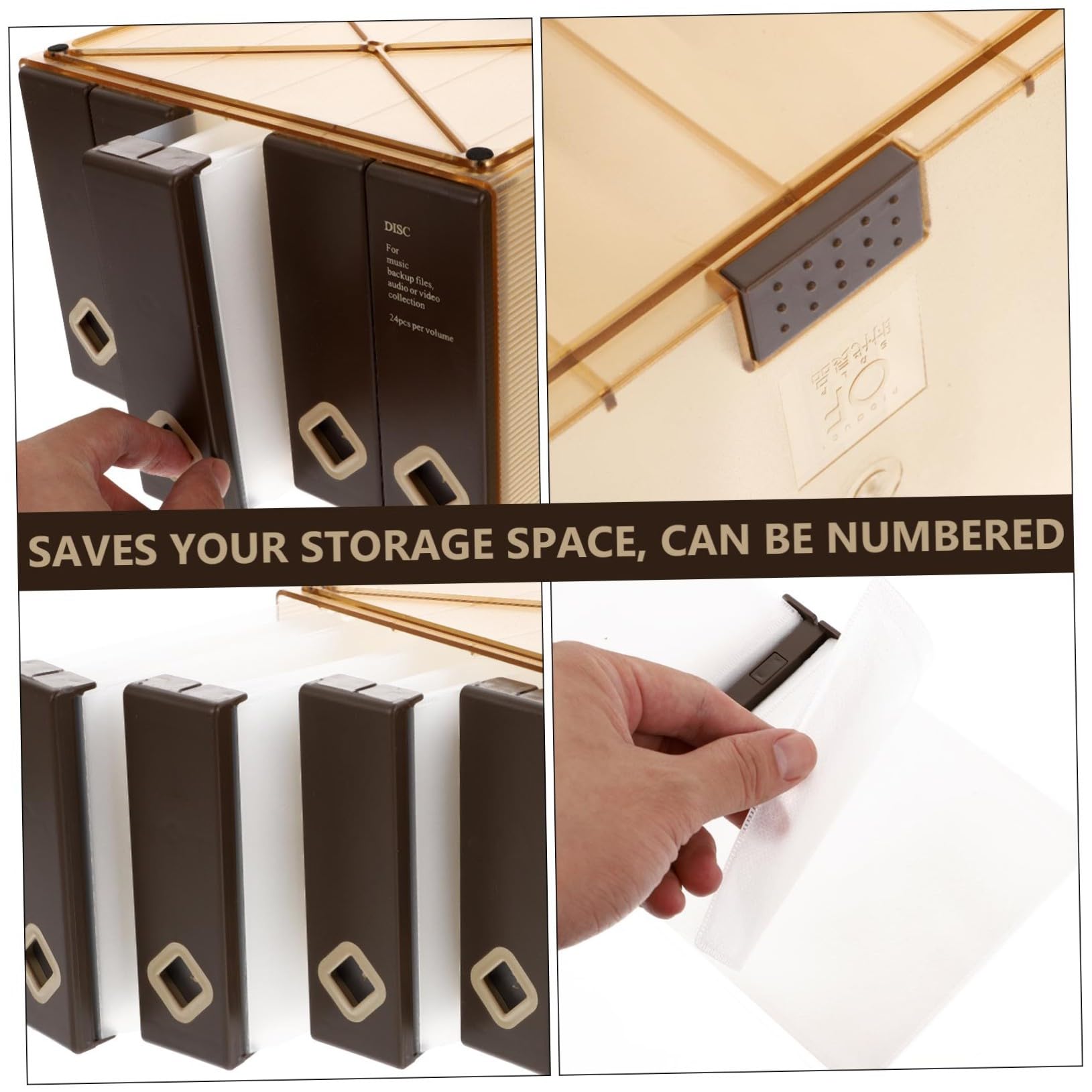 Alipis Custodia per CD capacità Borsa Portatile per Dischi Custodia per Dvd Borsa per CD Alta capacità Protezione da Graffi e umidità