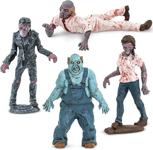 Miniatura 4 de Safari Ltd. Zombies Super Toob - Figuras de zombies en miniatura para exhibición de Halloween y juego imaginativo - Figuras de juguete para niños,