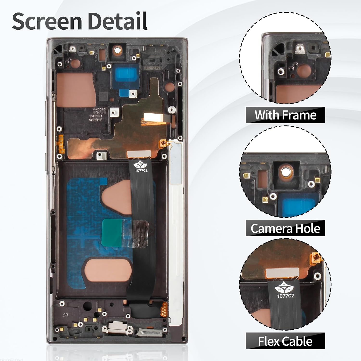 TFT for Samsung Note 20 Ultra Screen 4g for Samsung Galaxy Note 20 Ultra 5g LCD Screen Replacement Display Touch for Samsung Note 20 Ultra Digitizer with Frame Black (Without Fingerprint Function)