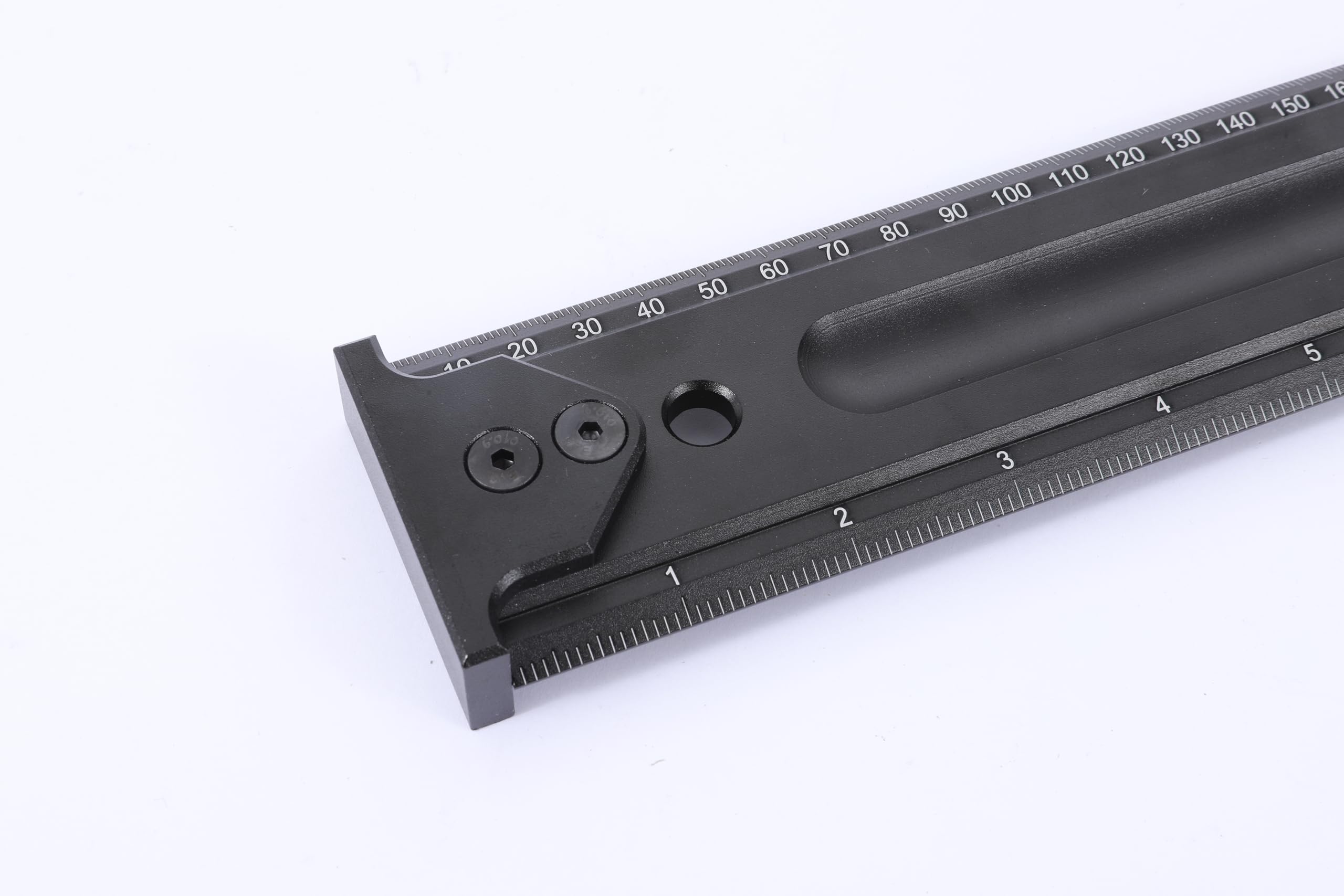 PEC Tools Righello a T quadrato in alluminio, 61 cm, per la lavorazione del legno, graduazioni incise al laser