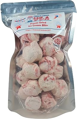 FREEZE DRIED USA Double Strawberry Swirl Ice Cream Bites (4 oz) - Unique Novelty Gift for Birthdays, Christmas, Easter - E...