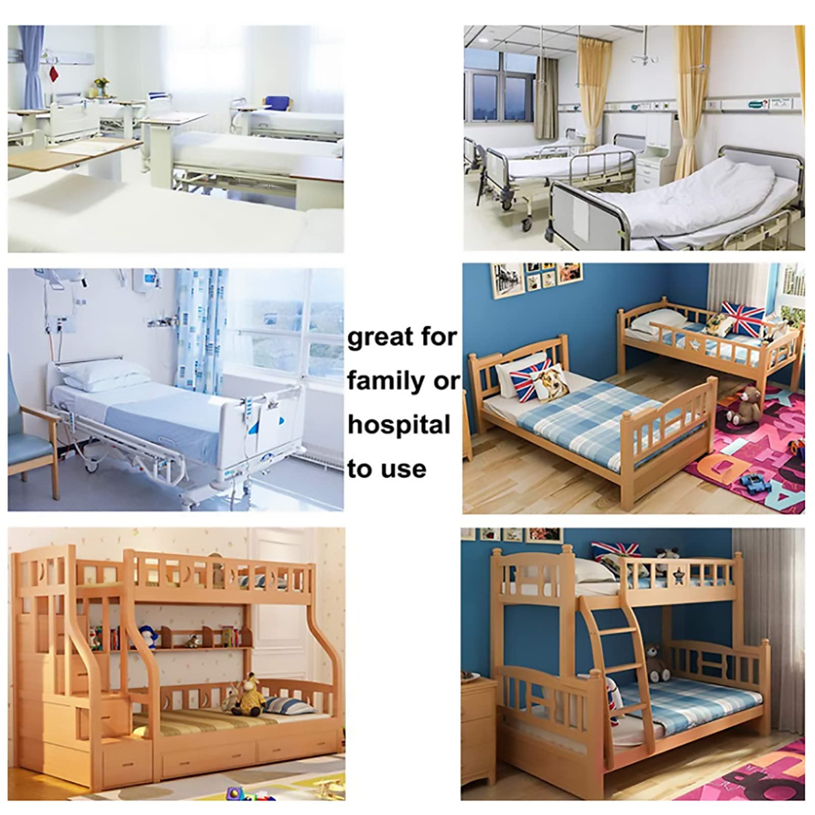 Barandillas de Cama, Barra de Apoyo anticaída for Adultos, barandillas Plegables for Cama, Dispositivos de Asistencia de Seguridad, barandillas Laterales for el Cuidado en el hogar